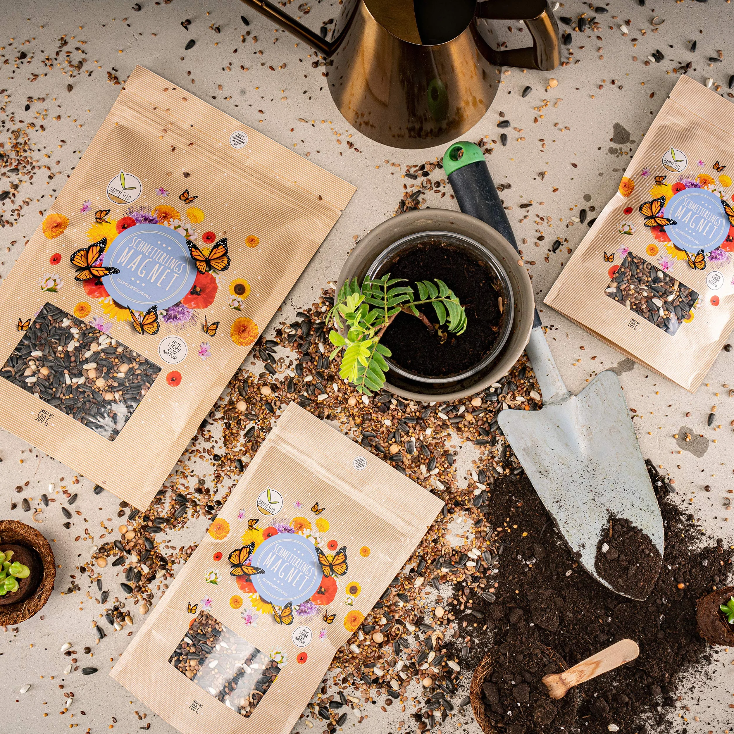Semillas de prado de mariposas 100 g – Mezcla de flores silvestres ricas en néctar