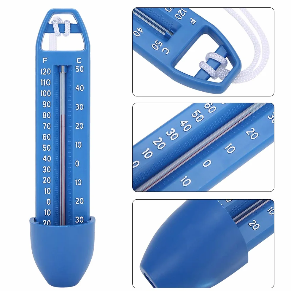 Termómetro Flotante para Piscina 2 Unidades Fácil de Leer Pantalla de Temperatura
