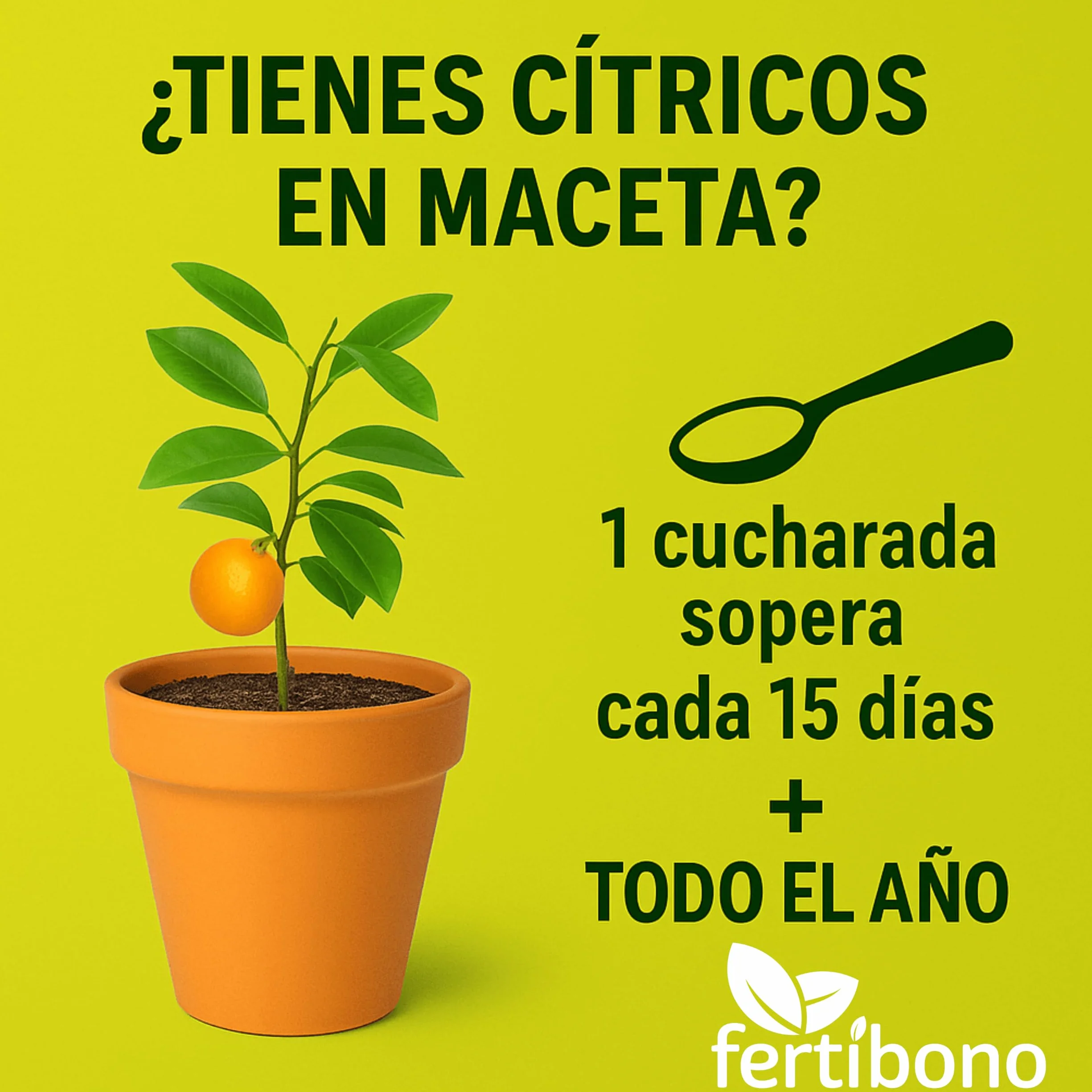 FERTIBONO Abono Cítricos Premium 7KG 20-5-11 con Hierro Azufre Magnesio Manganeso