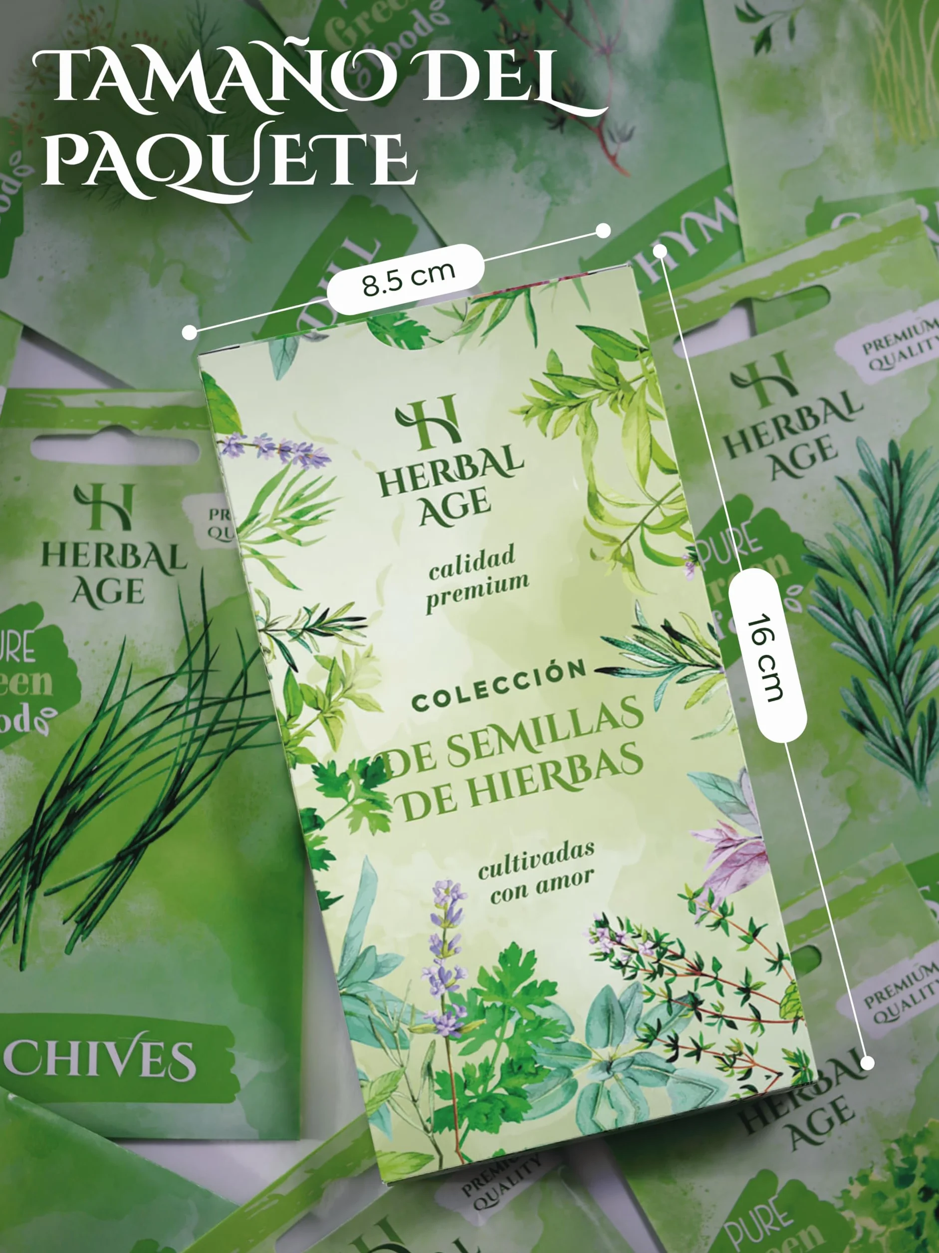 Kit Plantas Aromáticas 12 Variedades – 8700 Semillas Hierbas Frescas para Cultivar en Casa Interior, Jardín
