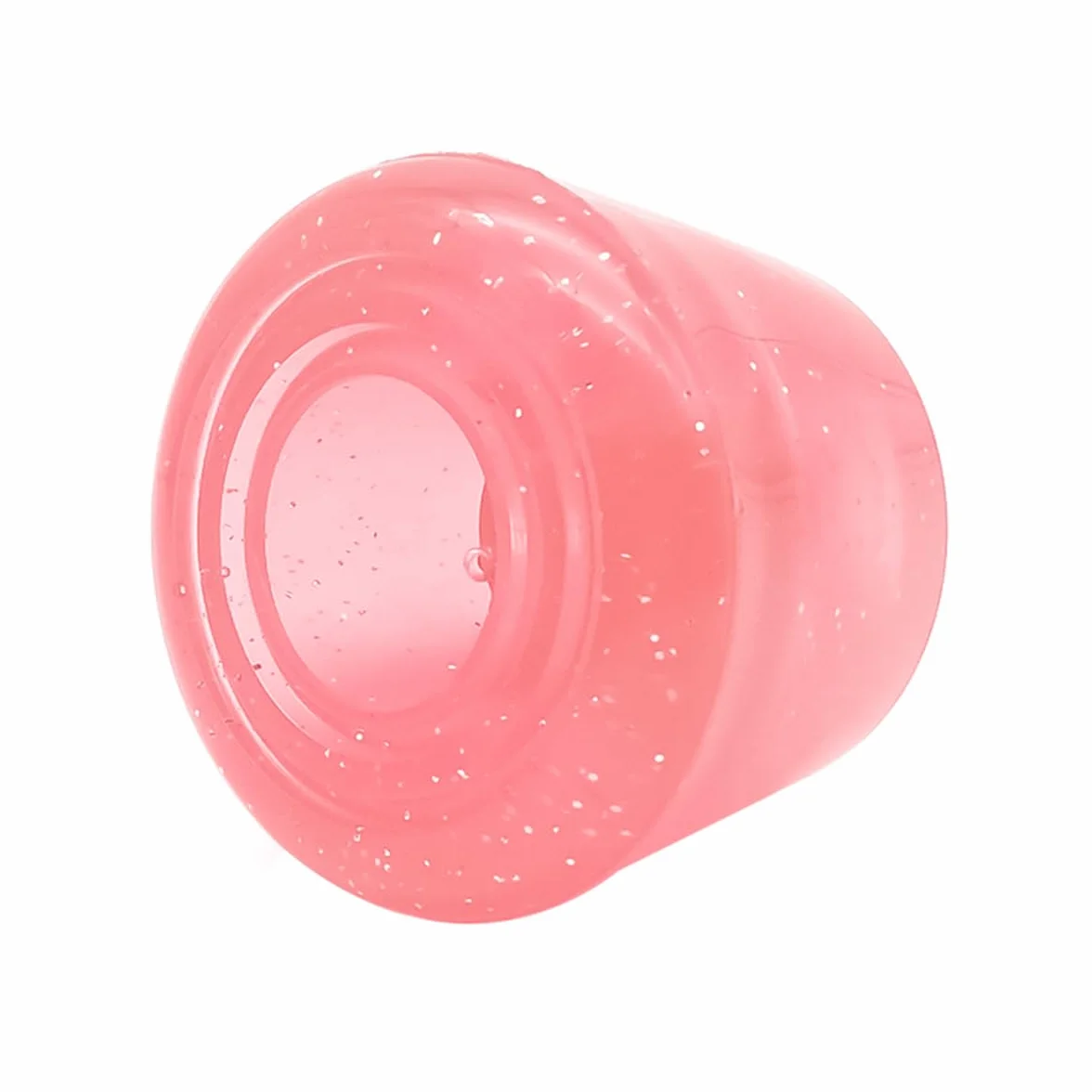 Topes para patines de goma PU universales con tornillos rosa transparente Juego de 2