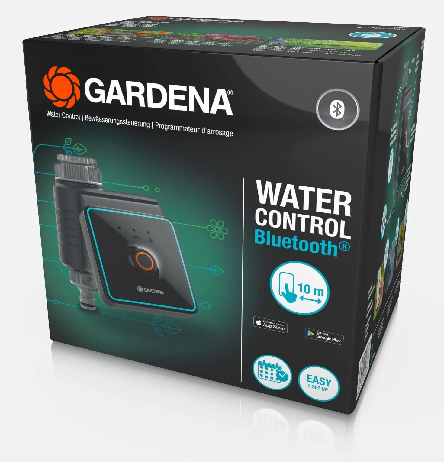 Gardena Control de riego con Bluetooth, riego automático jardín balcón, 10 m 01889-20