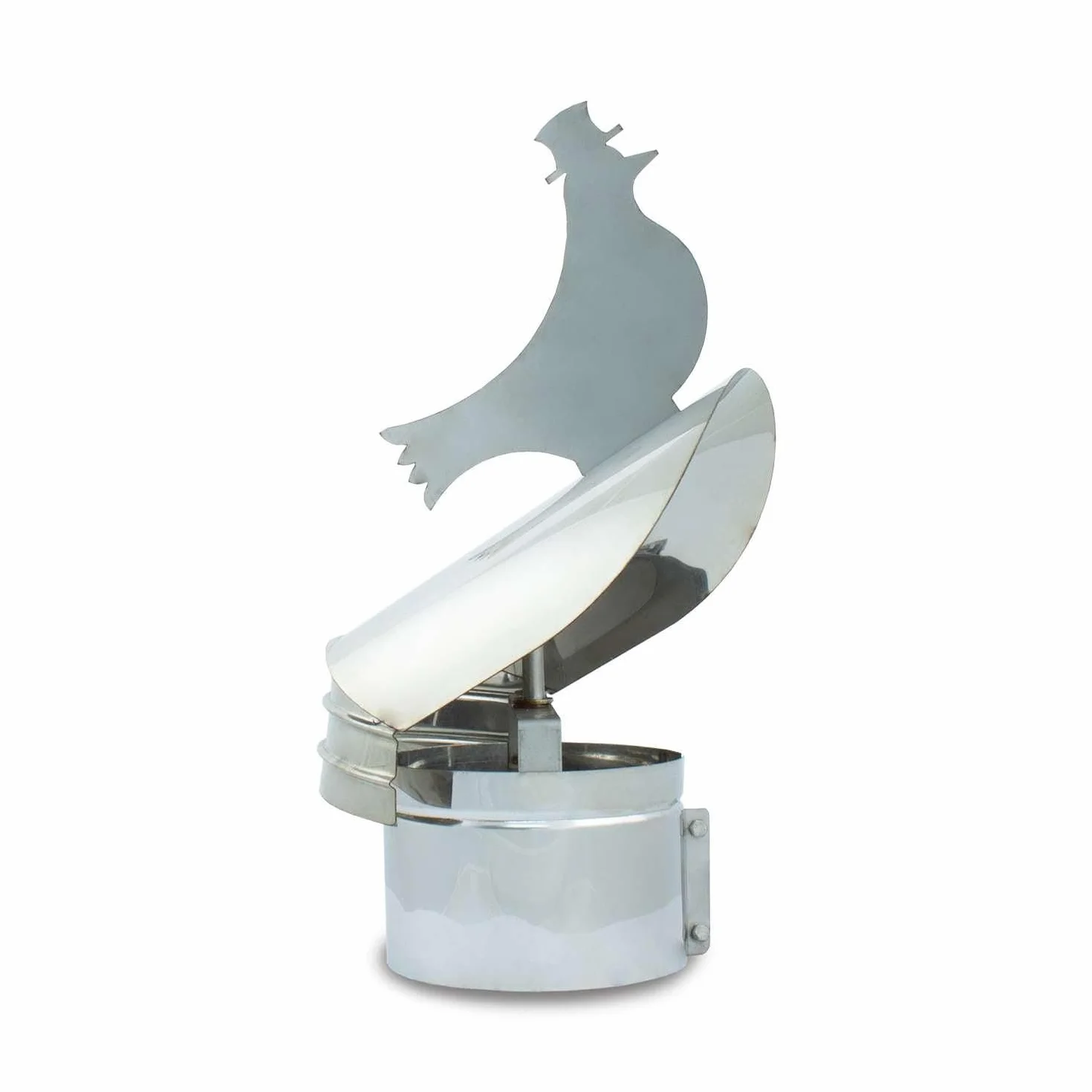 Sombrerete Giratorio tipo Veleta Acero Inoxidable 150 mm Serie Lisa Helicoidal