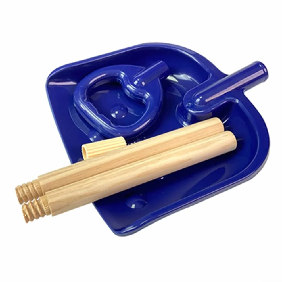 Pala de nieve para niños, pala de mango de madera, herramienta de longitud ajustable, equipo de invierno para niños, pala de plástico ligera, equipo de juego al aire libre, excavación de