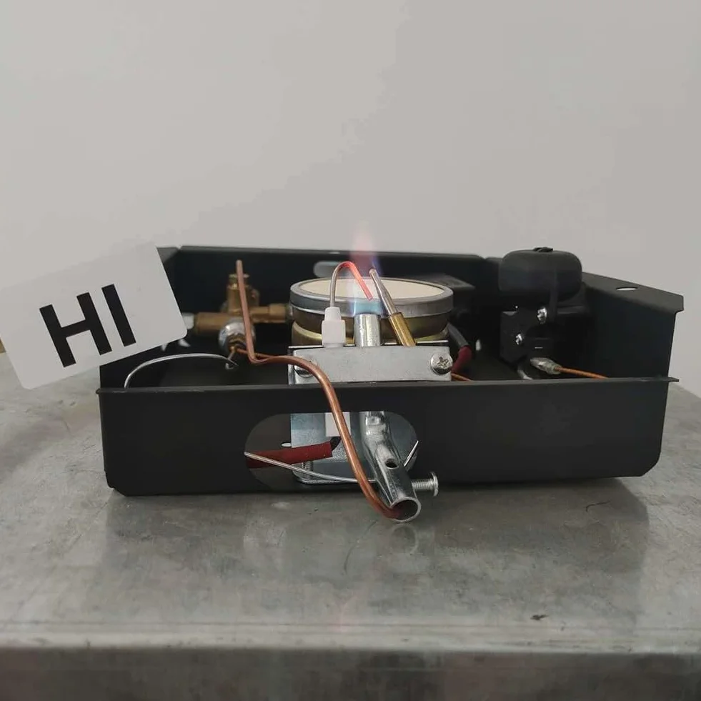Kit De Reemplazo De Quemador para Calentador De Patio De 47000 Btu con Caja De Control, Termopar Y Válvula De Seguridad De Inclinación para Calentador De Propano Show A
