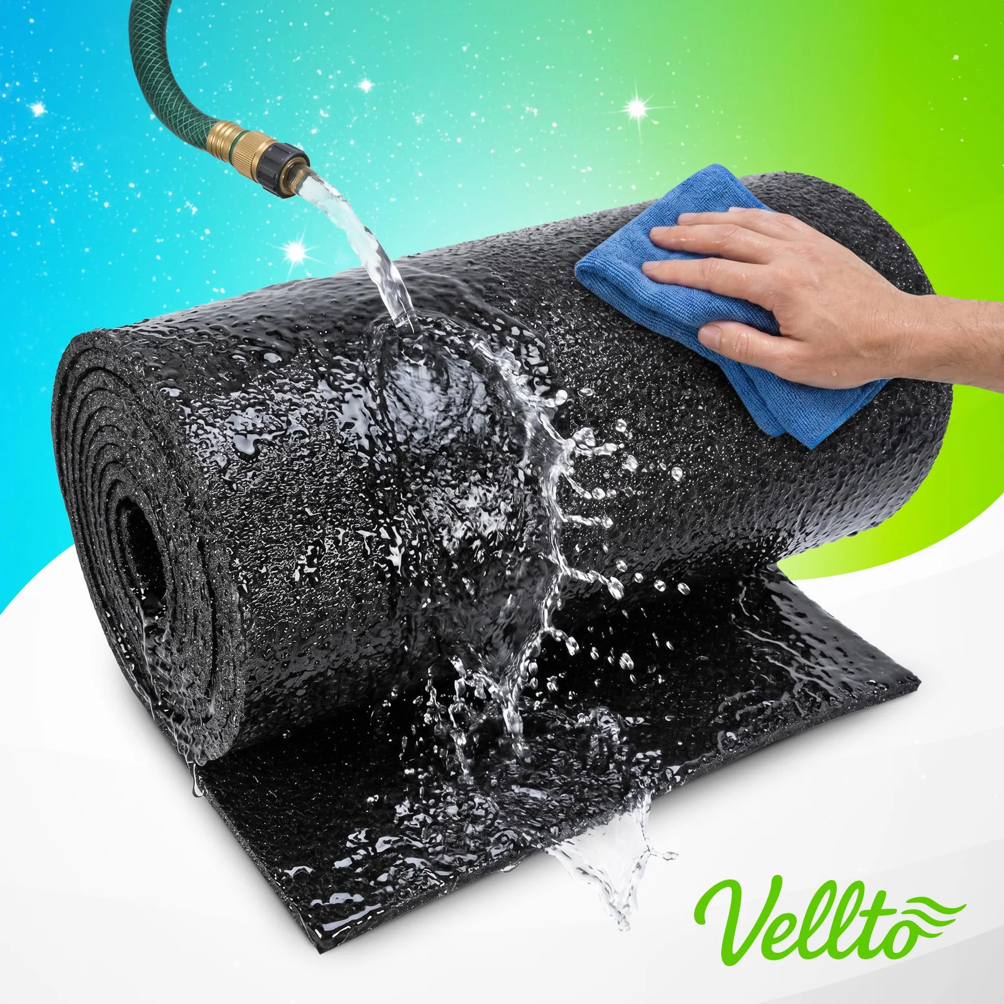 Alfombra Protectora Suelo Impermeable Espuma Gruesa 10 mm 15 m Piscina Jardín Robusto