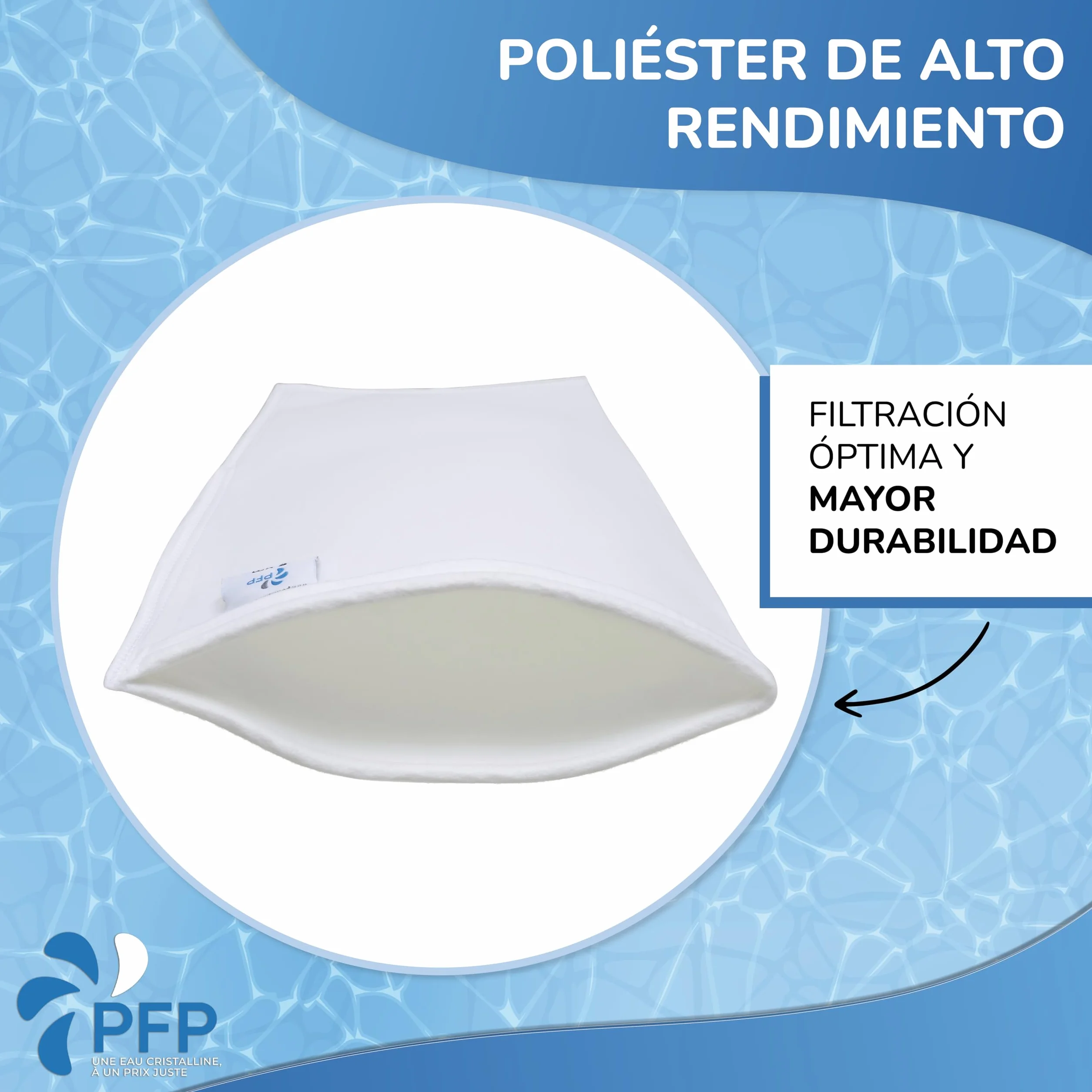 Bolsa filtrante para piscinas Desjoyaux 6 y 15 micras