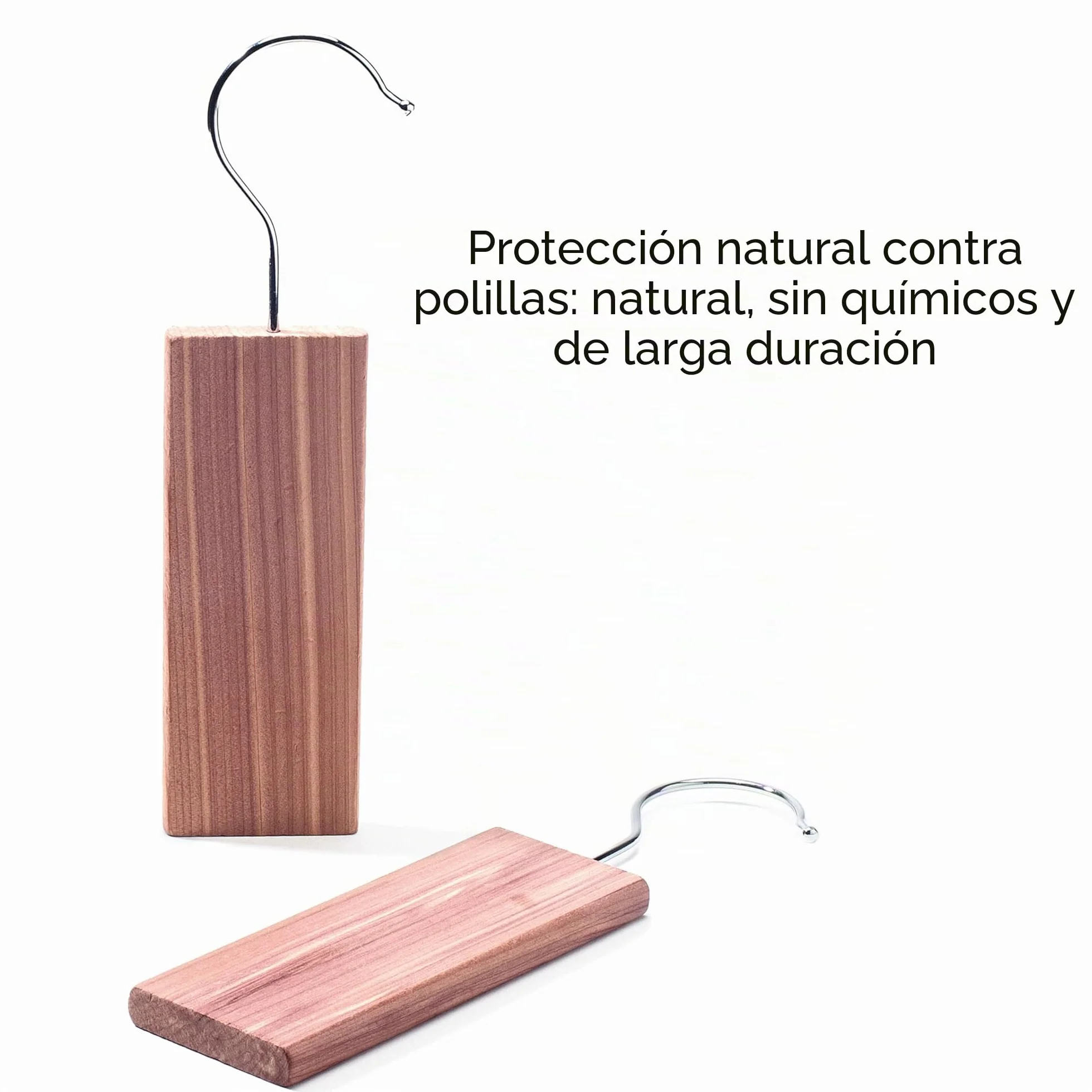 Bloques de madera de cedro 7X - Certificado FSC® - Protección orgánica natural contra polillas para el armario - Repelente duradero y sin productos químicos contra las polillas de la ropa