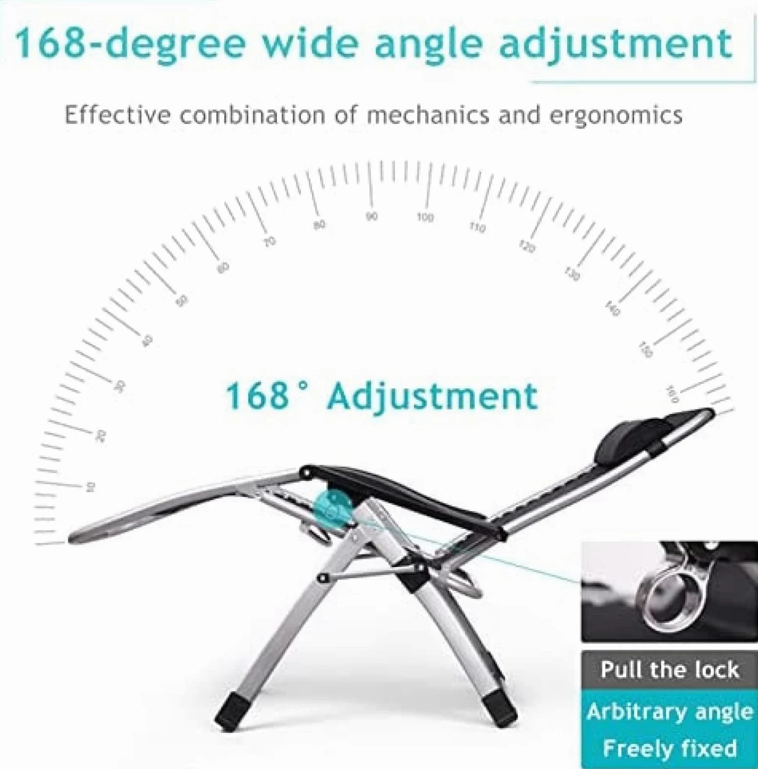 Tumbonas para Exteriores Tumbonas Sillas de Gravedad Cero Tumbona Ajustable con portavasos, Negro, soporta más de 440 Libras / 200 kg, Silla de Gravedad Cero x1 69Tranquilidad