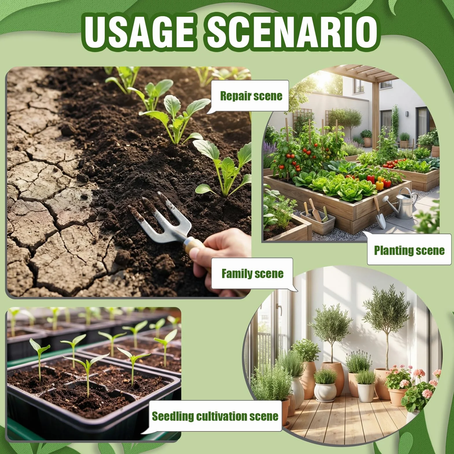 Activador de suelo natural para plantas de interior 120 g mejorador de raíces