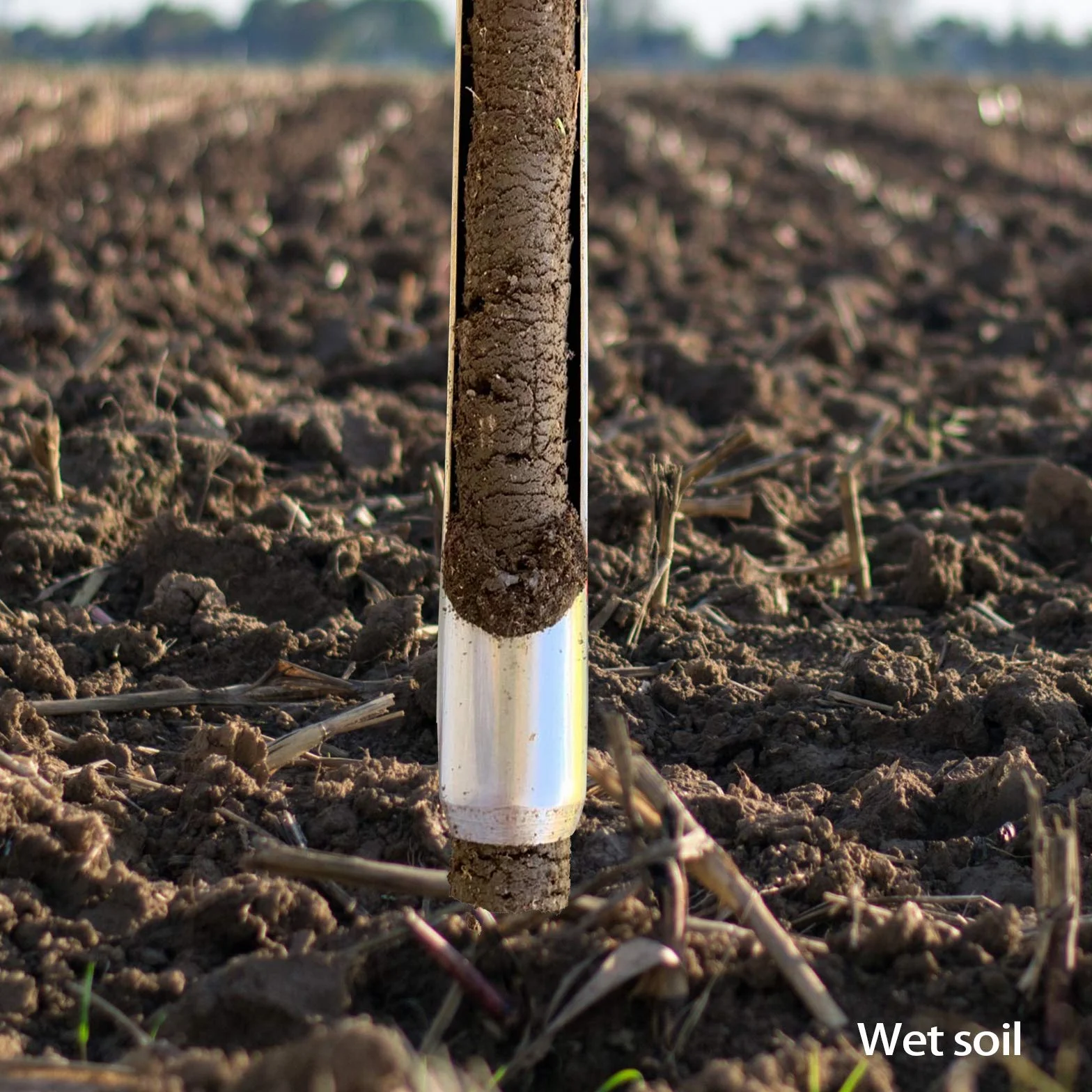 Sonda de muestreo de suelo de 12 pulgadas con 2 bolsas reutilizables, kit de prueba de suelo con mango en T de acero inoxidable