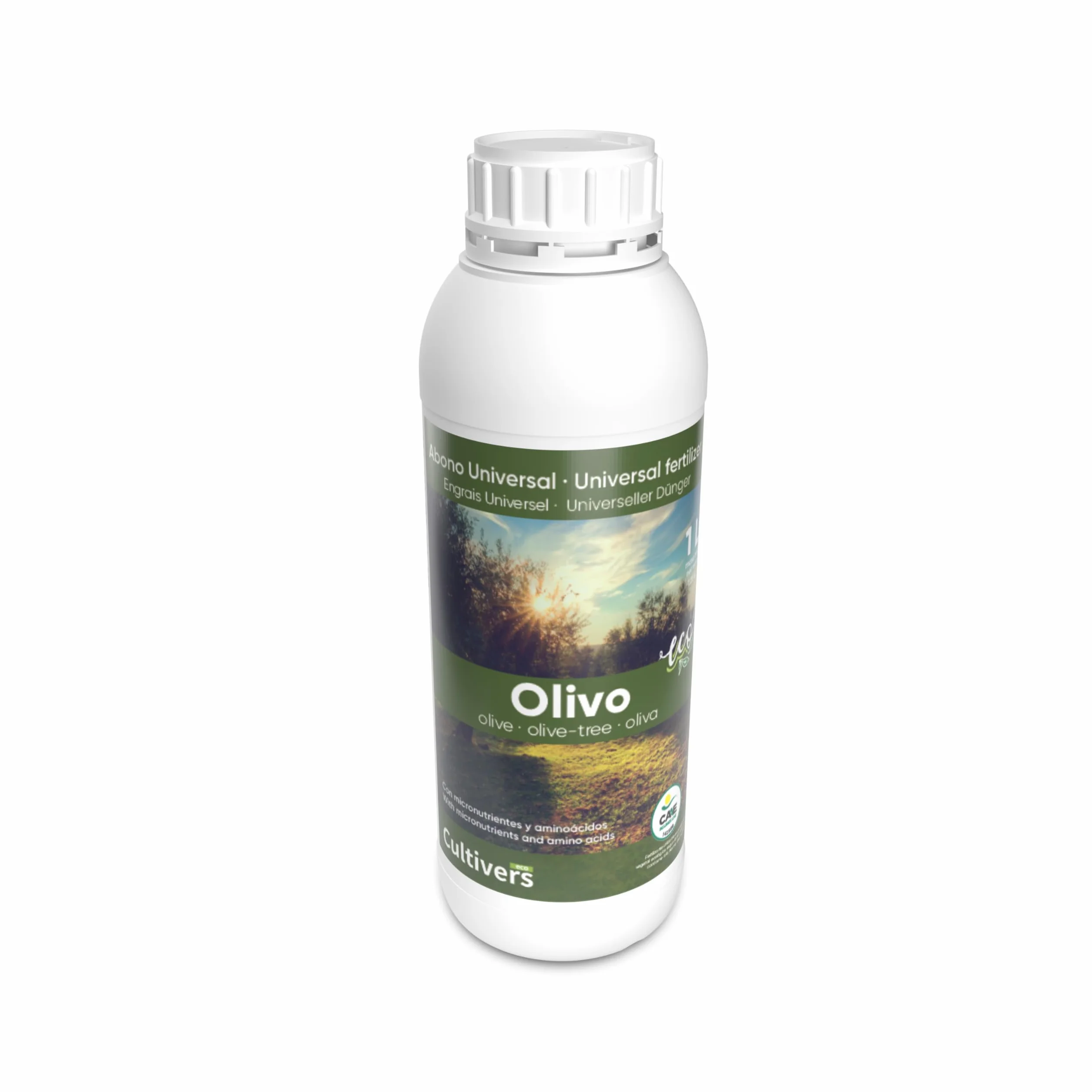 CULTIVERS Fertilizante Olivo Ecológico Líquido 1 L Abono Orgánico con Macronutrientes y Micronutrientes