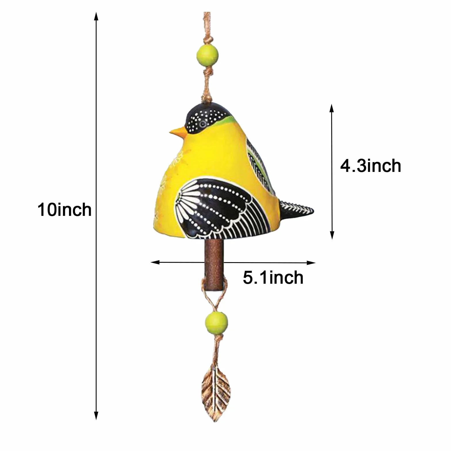 Campanas de Viento de Cerámica para Exteriores e Interiores Decoración Colgante de Jardín