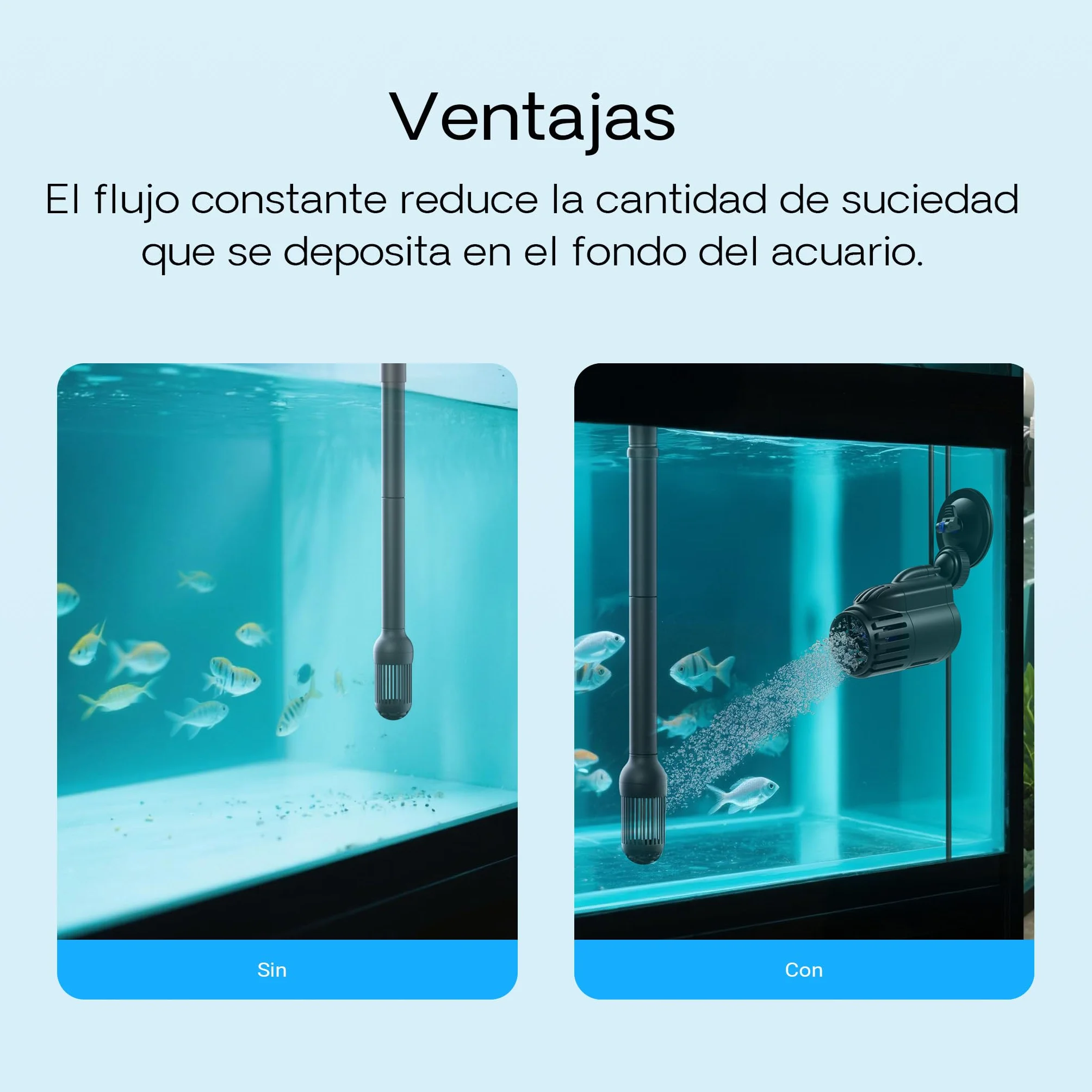 SunSun JVP-110A Bomba de circulación acuario 2000l/h 3W generador de olas