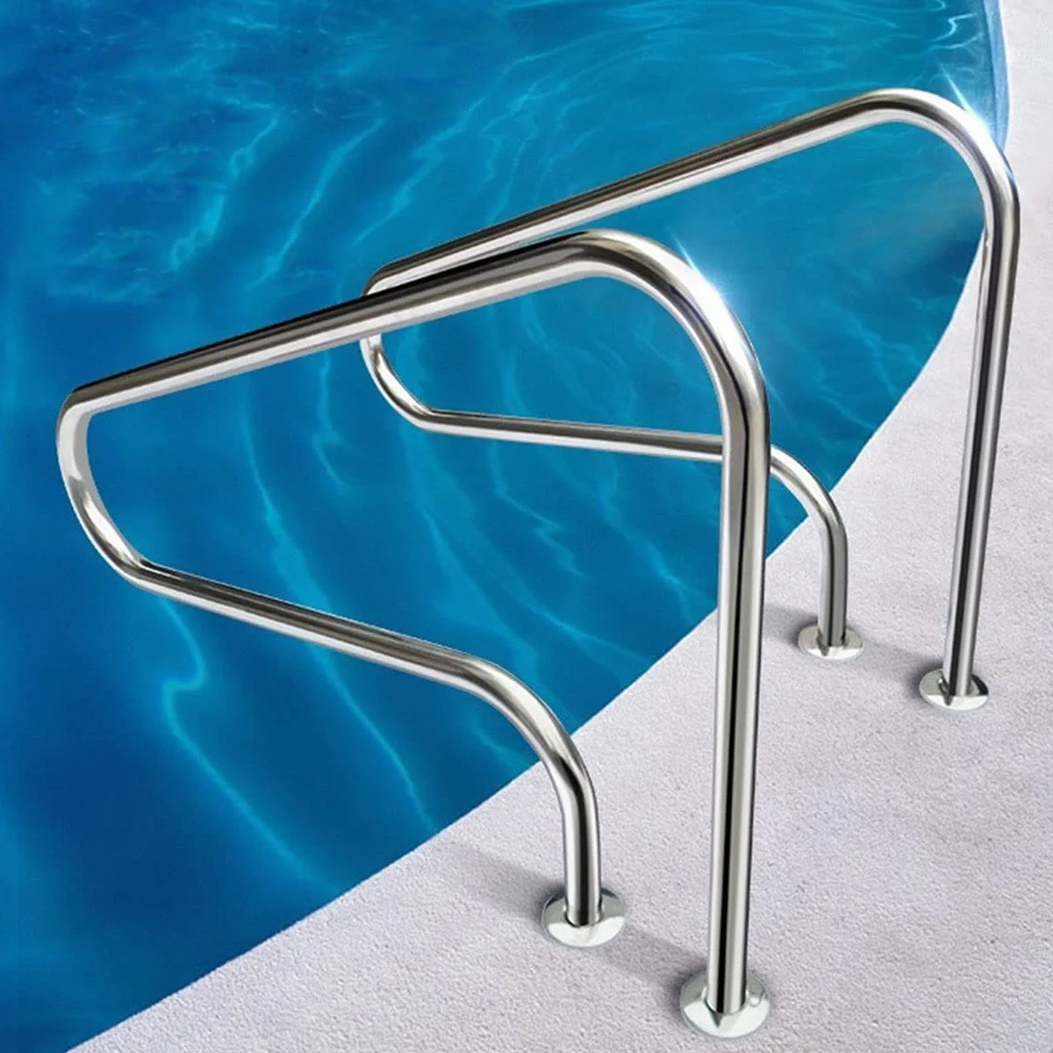 Pasamanos de Piscina de Acero Inoxidable 304, Barandilla para Piscina Enterrada, 250kg