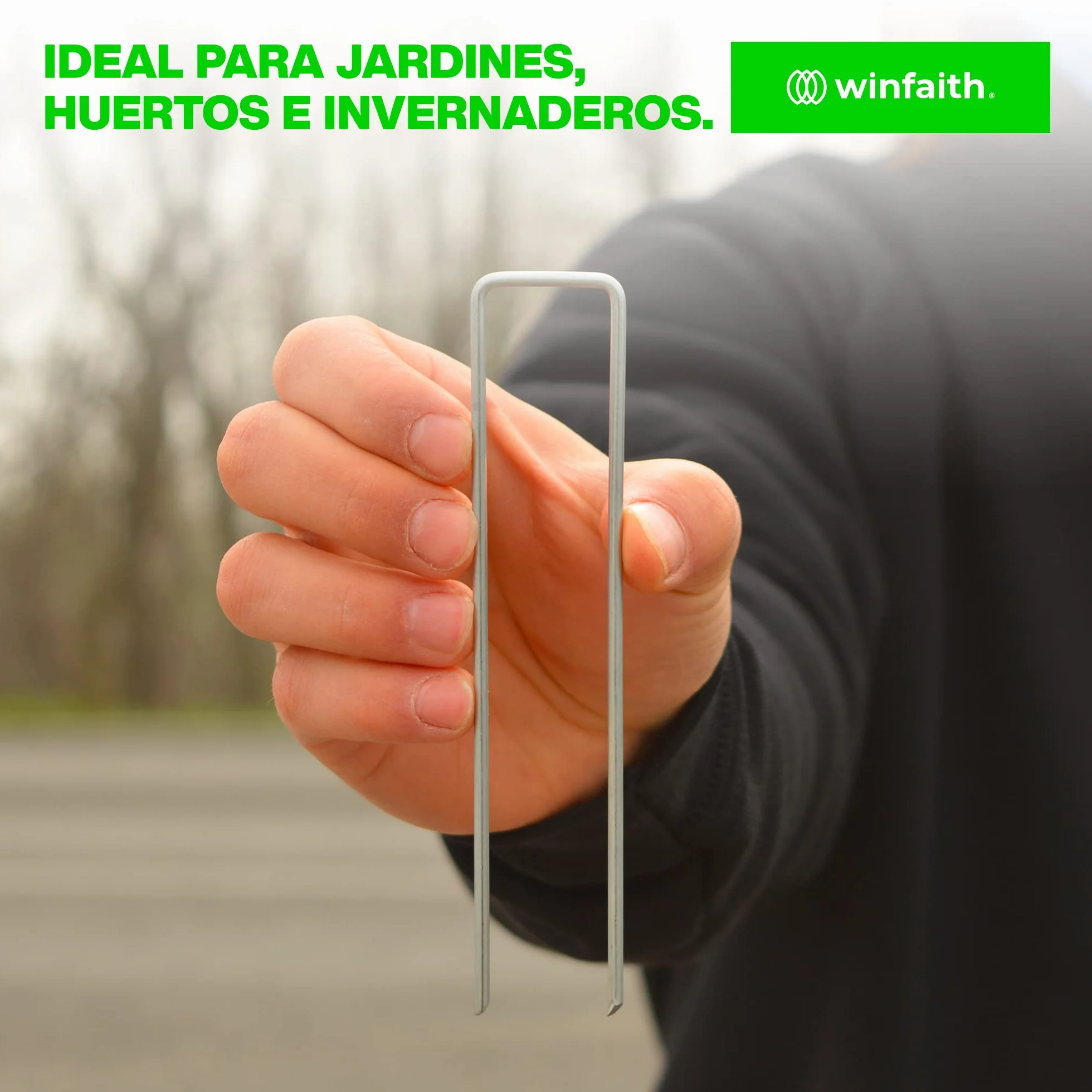 Grapas Malla Antihierbas Acero Galvanizado Oxido Cesped Artificial Jardin 100 Unidades