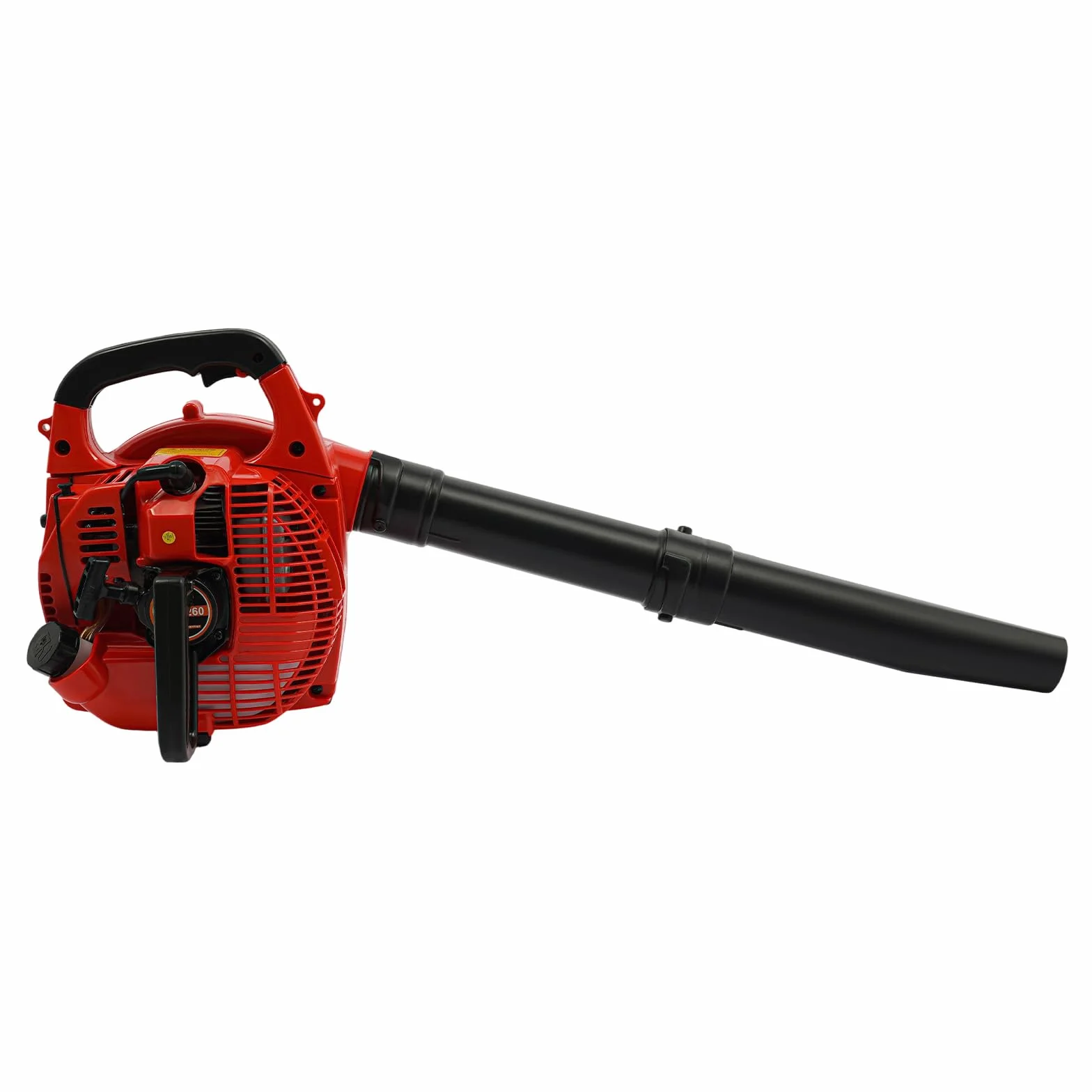 Soplador de hojas de gasolina de 25,4 cc, 2 tiempos, 7500 rpm, con bolsa de recogida y depósito de combustible de 0,9 l, para jardín, césped, terraza, burbujas y nieve