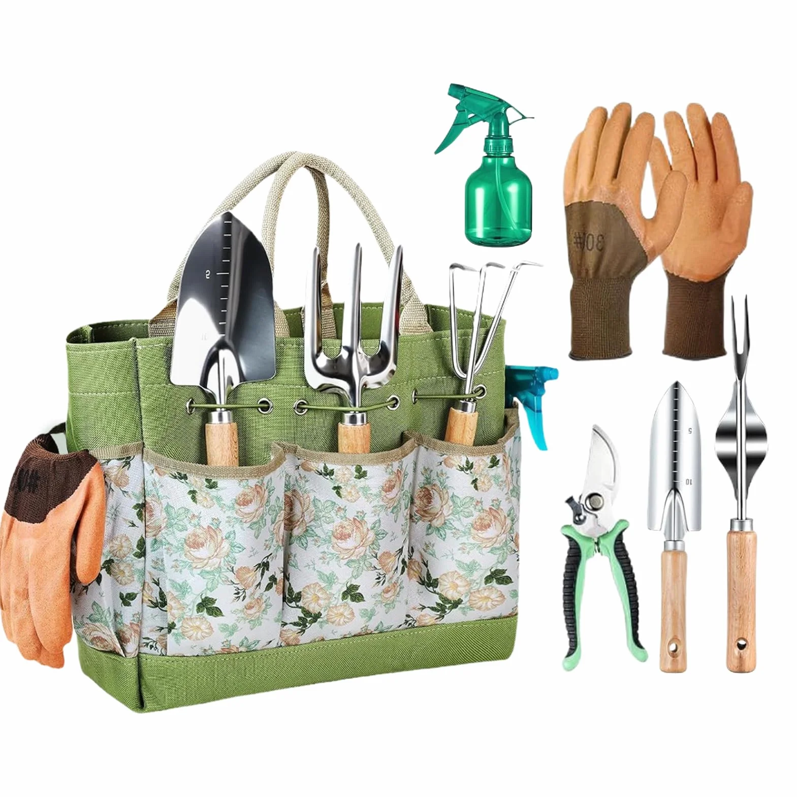 Herramientas De Jardinería para Mujeres Mango de Madera Portátil Ahorro | Herramienta Trasplantadora Manual Ahorro De Espacio Tierra Suelta Plantar Trasplantar Ja
