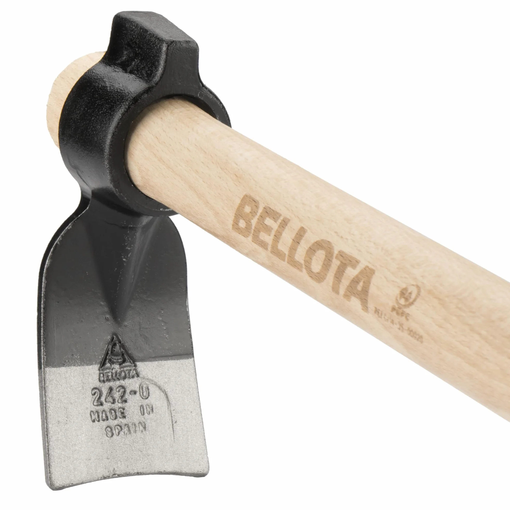Bellota HOE2420W335P Azada forjada Plantar parterres rocalla Mango Madera Sistema antigiro