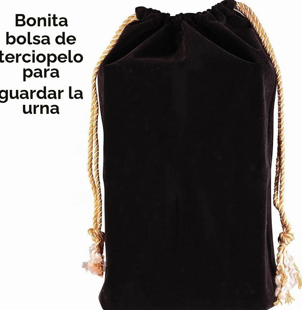 Urna de madera de palisandro hecha a mano para cenizas humanas para adultos, capacidad de 200 pulgadas cúbicas, urna funeraria con borde grabado para cenizas, caja de recuerdo conmemorativa