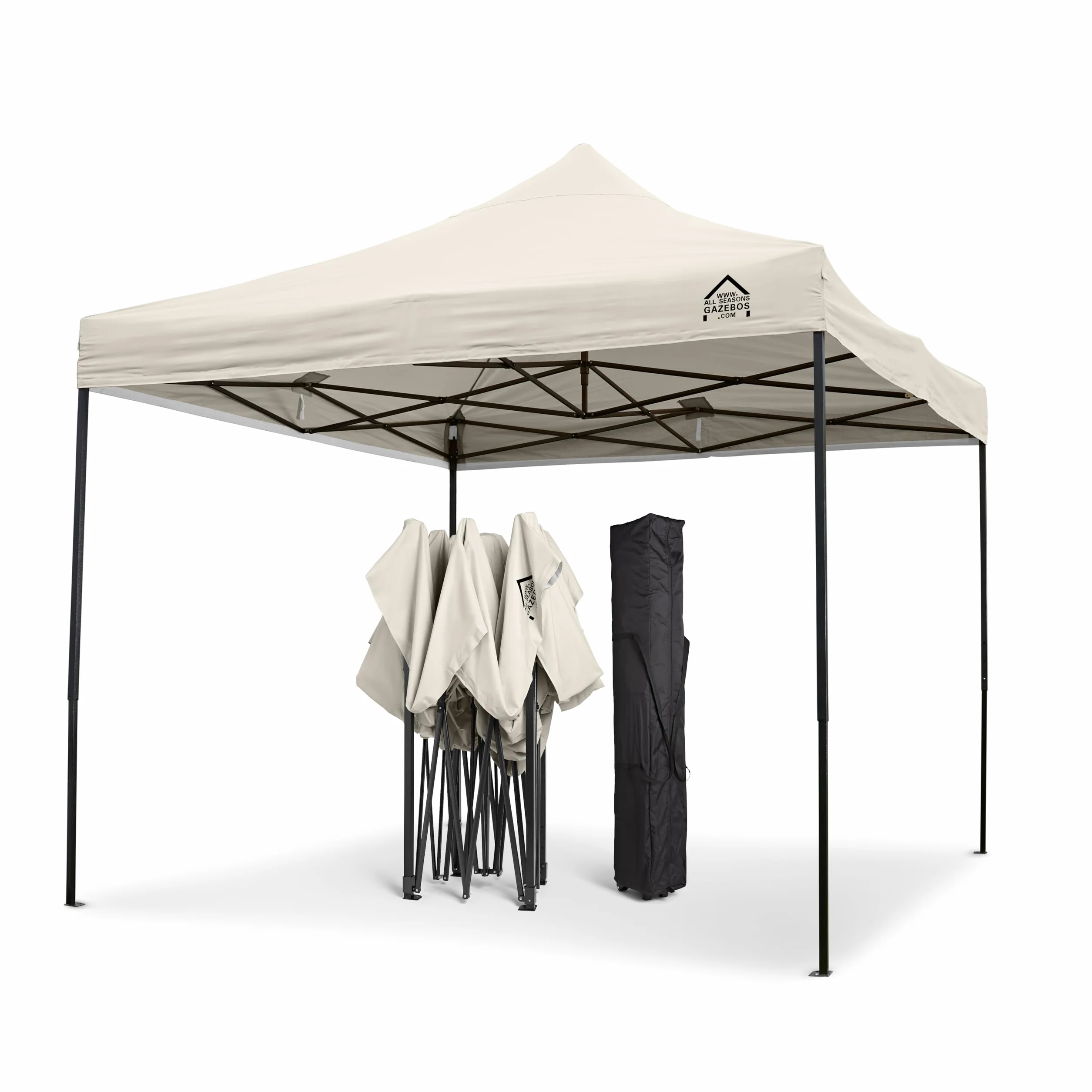 All Seasons Gazebos 3x3m Totalmente Impermeable Pop up Gazebo - Crema