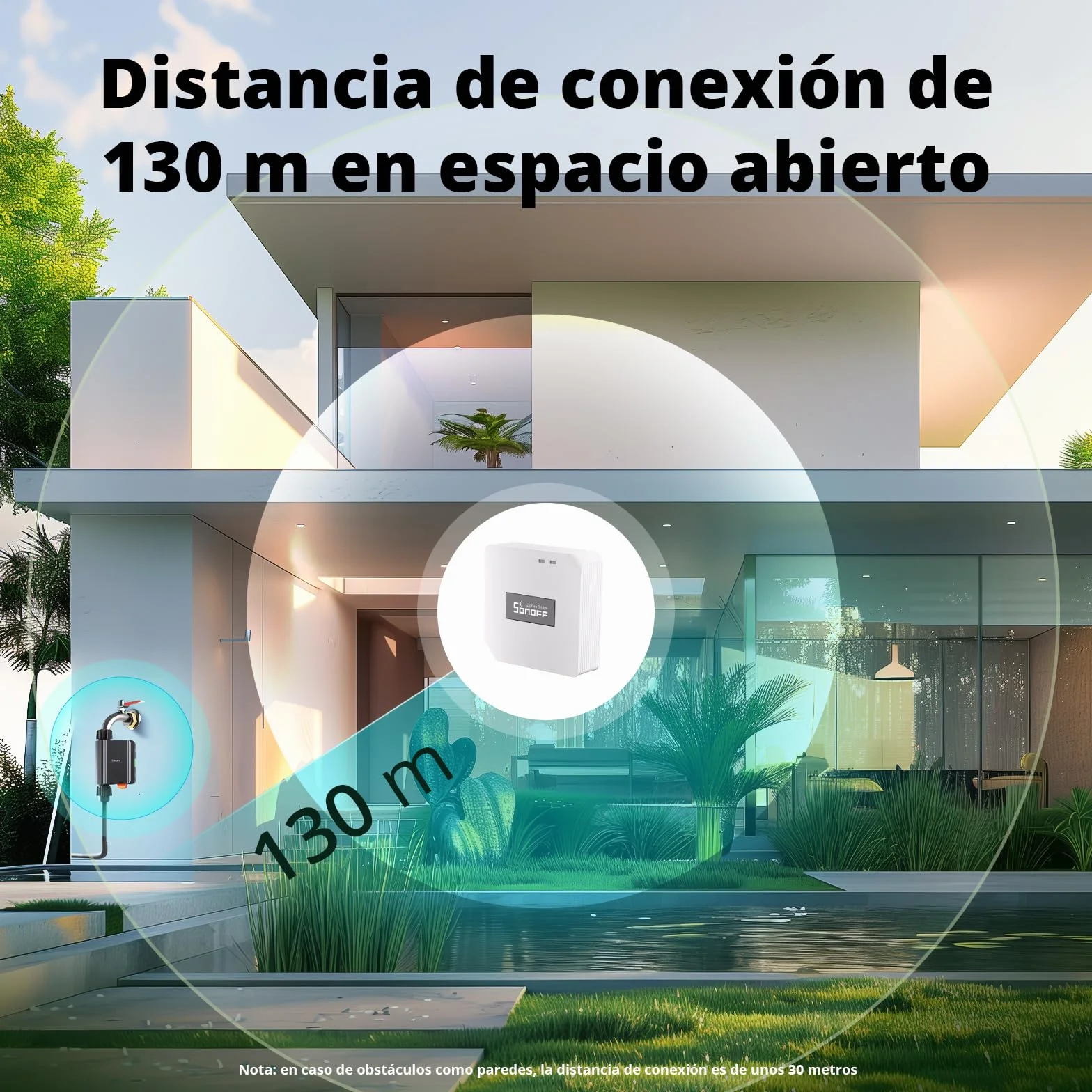 SONOFF Programador Riego Automatico Temporizador Jardín Riego Programado Racionado Mando Distancia Zigbee 3.0 Hub Compatible Alexa Google Home