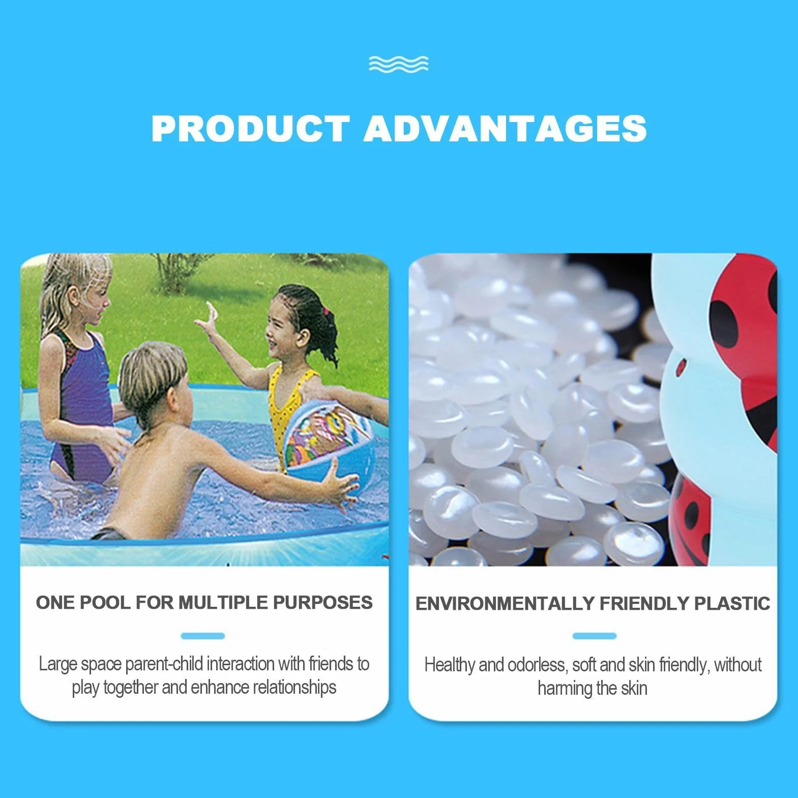 Piscina Plegable Bañera De Natación Al Aire Libre No Inflable | Piscina Plegable con Agua Para Jardín, Patio, Patio Trasero, , Césped, Terraza, Verano, Adultos y Niños