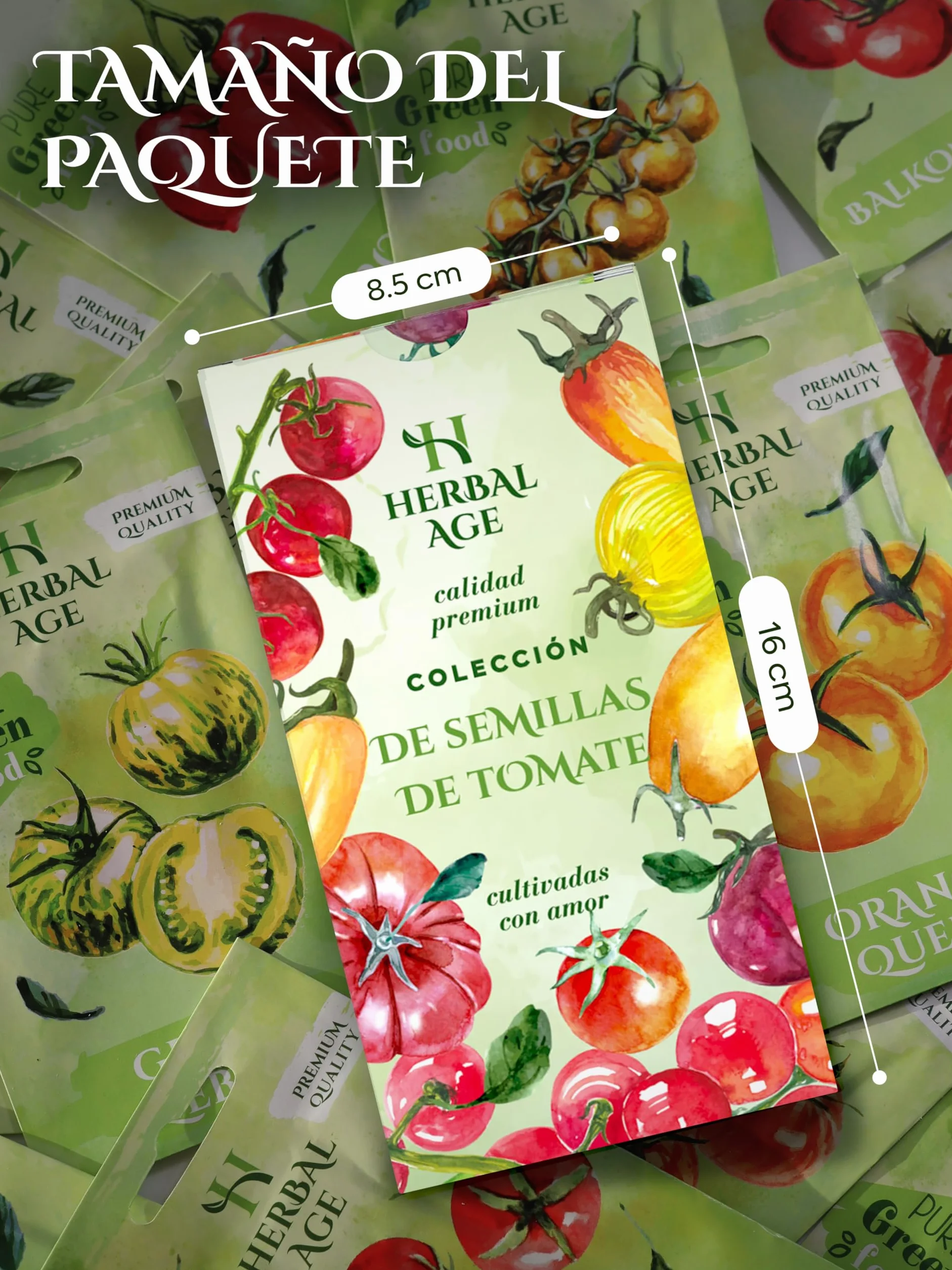 Kit De Semillas De Tomate – 14 Variedades Selectas De Tomates Gigantes, 480 Unidades