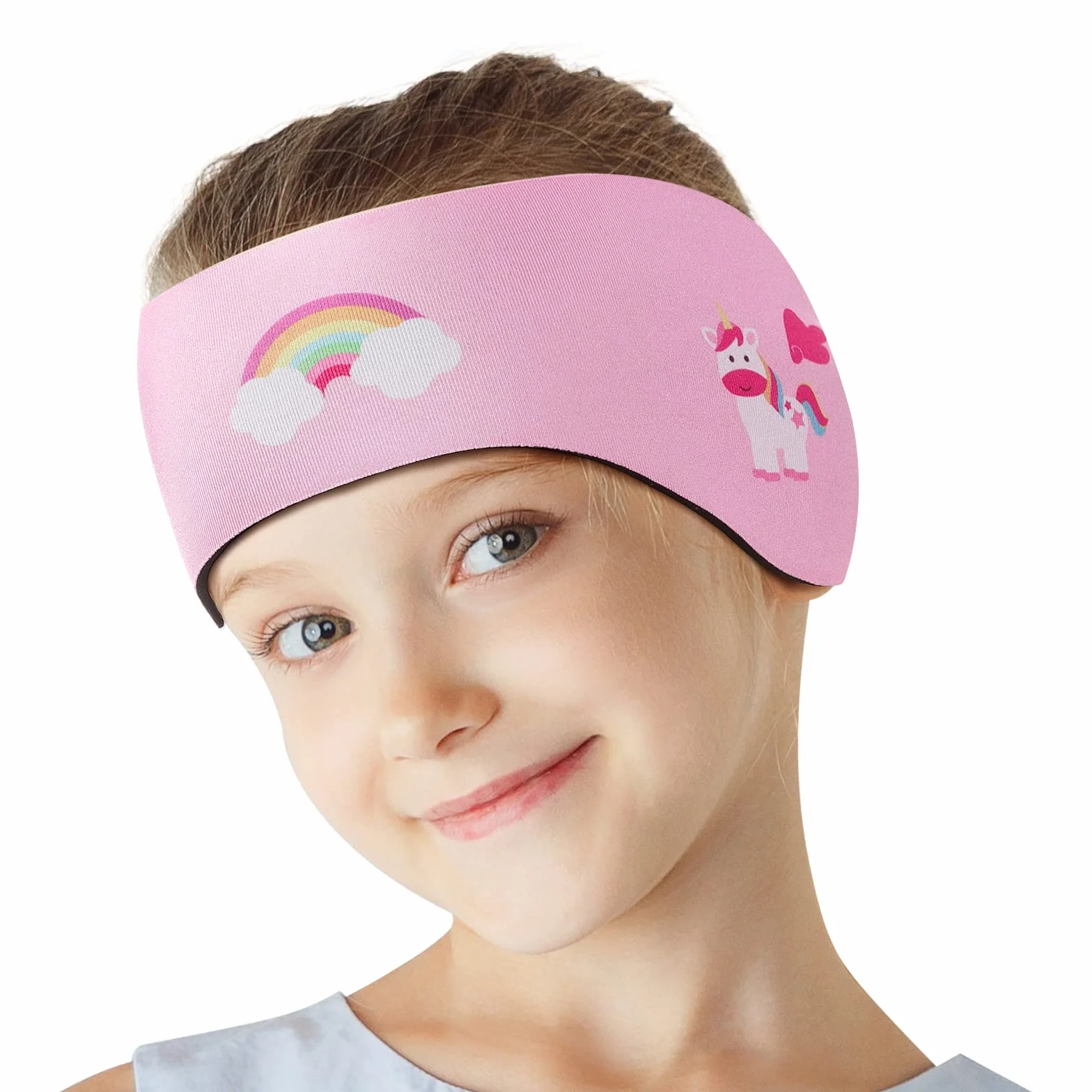 HeySplash Banda para Cabeza de Natación de Neopreno para Niños, Diadema Ajustable Antideslizante para Surf Buceo