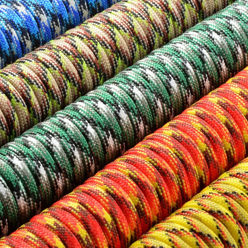 Ganzoo Paracord 550 cordon de supervivencia 4 mm 31 m amarillo y negro 7 hebras interiores cuerda de nylon poliester