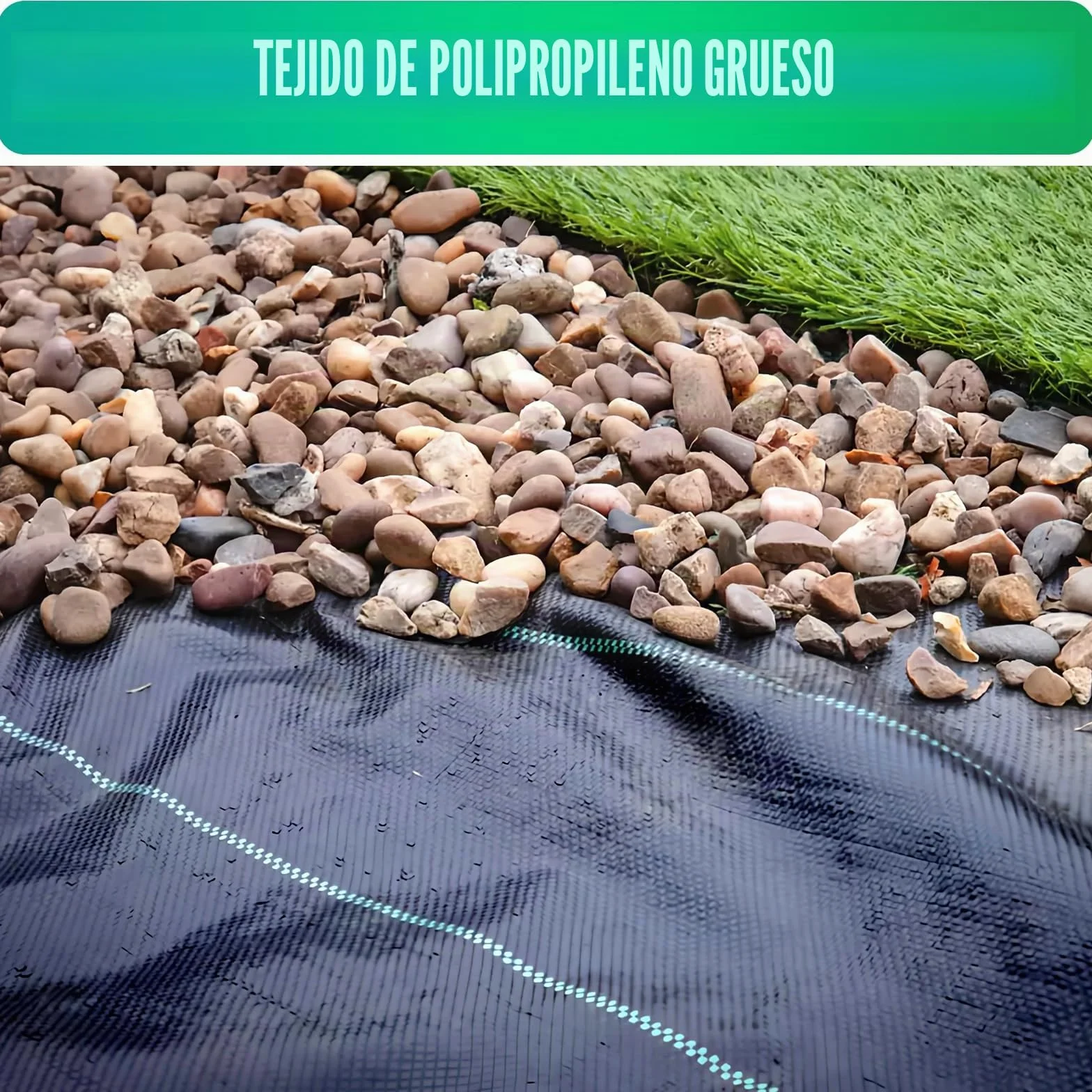 Membrana de malezas,tejido de control de malezas, Tela Antihierbas Jardin 100g/m² para Huerto, Jardín, Tejido Permeable al Agua, Estabilización Rayos UV, Barreras contra Malezas (30m² (2m x 15m))