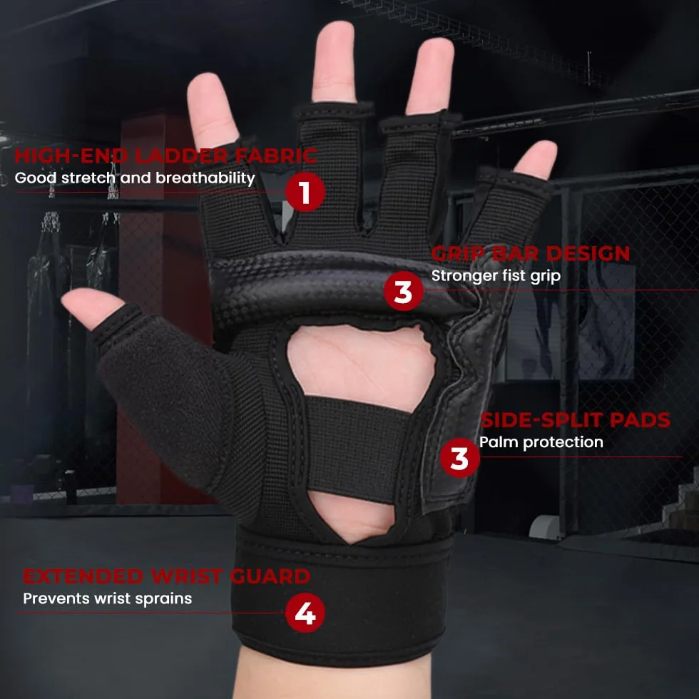 Guantes de Boxeo para Niños MMA Kárate Taekwondo 3-12 años
