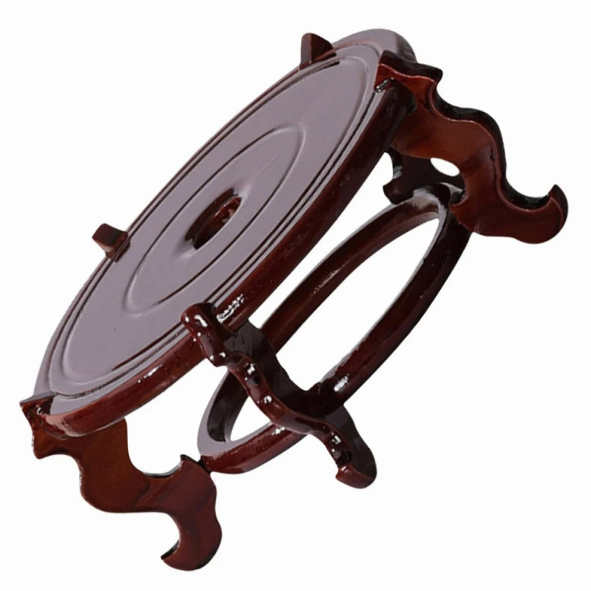Soporte y Rústico para Pequeñas Patas Madera de Macetas Pedestal Decorativas Elevador para Plantas Interior Hogar