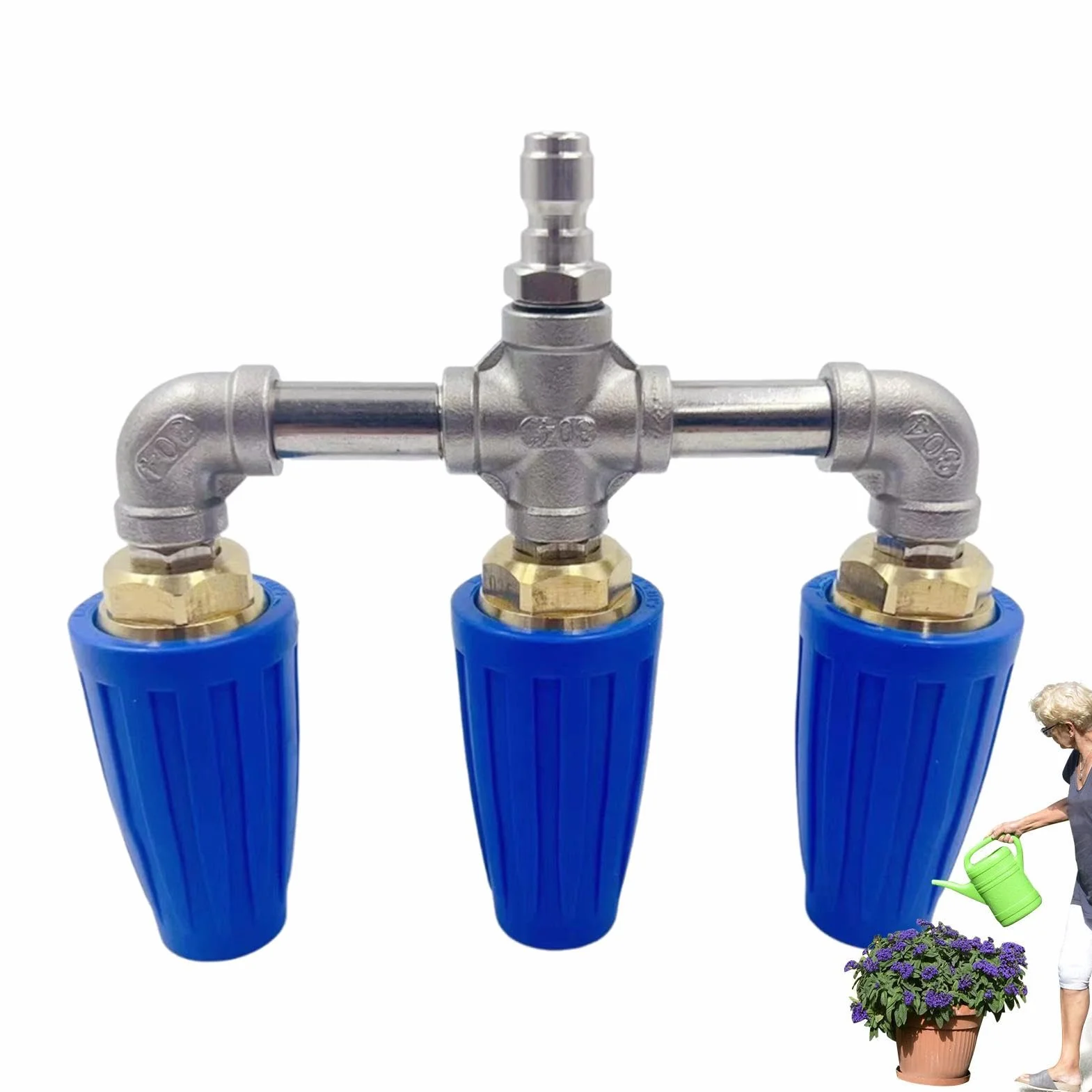 Boquilla Giratoria Para Hidrolavadora Herramienta De Cabezal Rociador | Pieza Boquilla Turbina Giratoria Accesorios Para Paredes, Vidrio, Ladrillo, Concreto, Calzadas Y Jardines