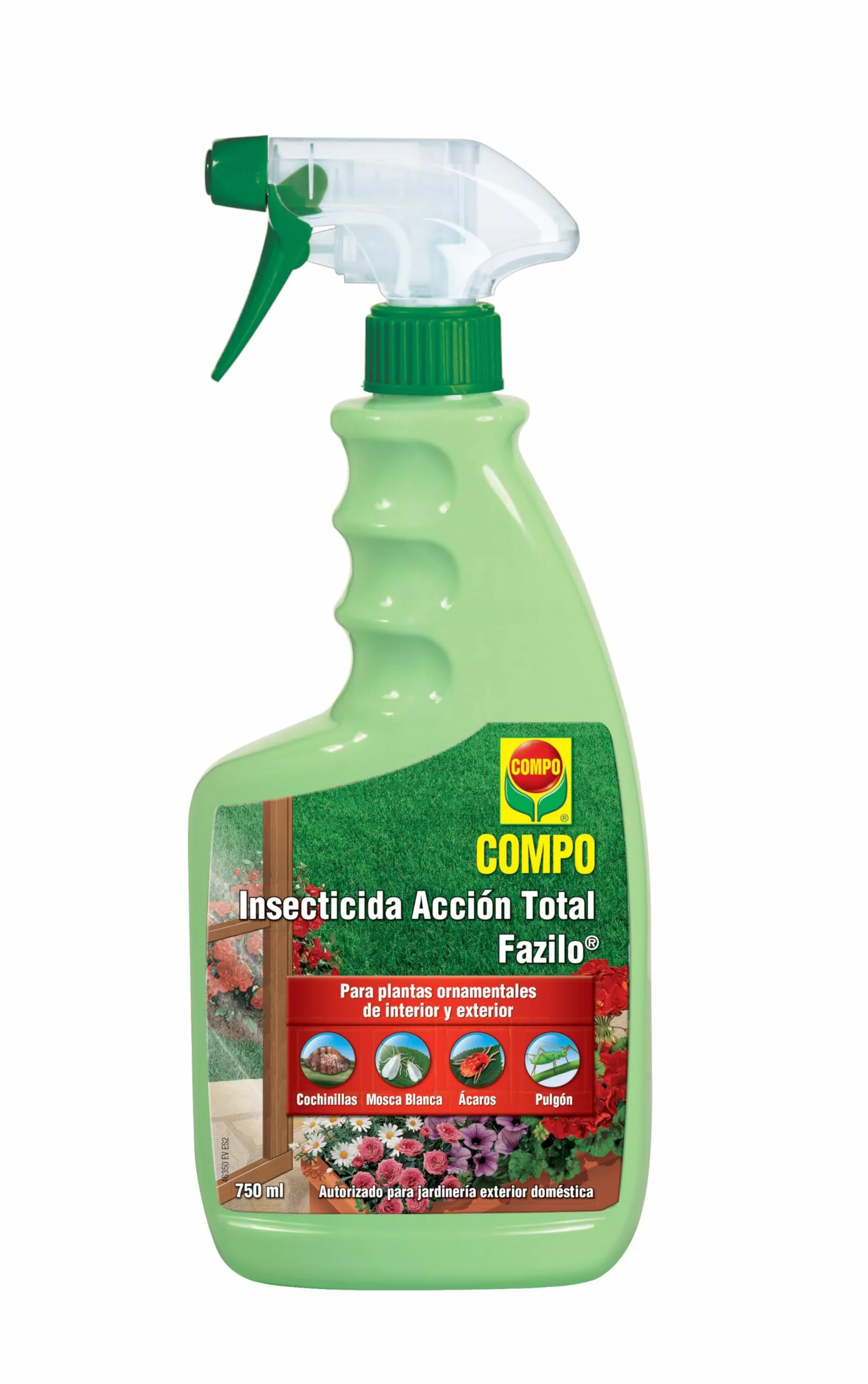 COMPO Fazilo Insecticida Acción Total 750 ml para plantas ornamentales