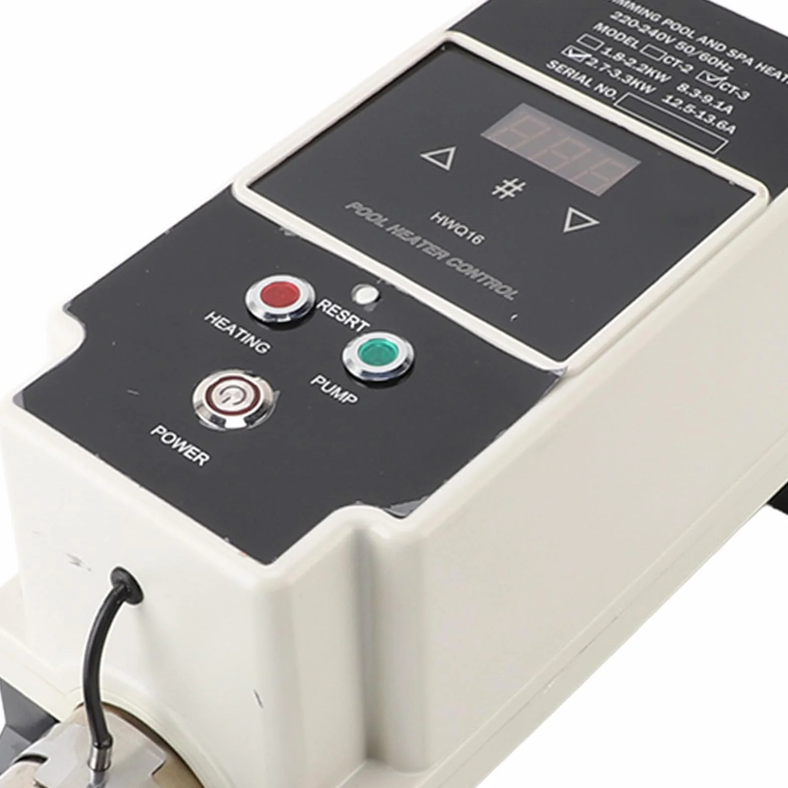 Bewinner Bomba de Calor para Piscina 230V 2.7-3.3 KW Termostato Calentador de Agua Pantalla Digital