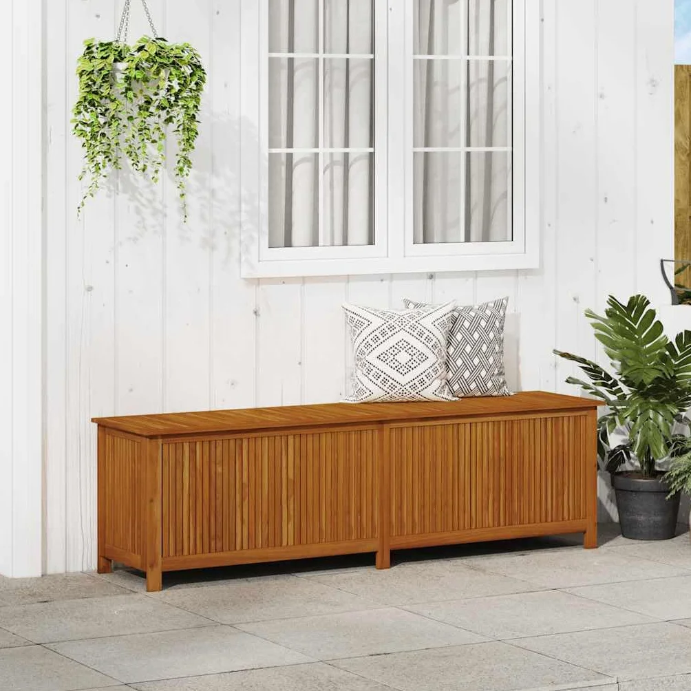 vidaXL Caja de Almacenaje de Jardín 200x50x58 cm Madera Maciza Acacia