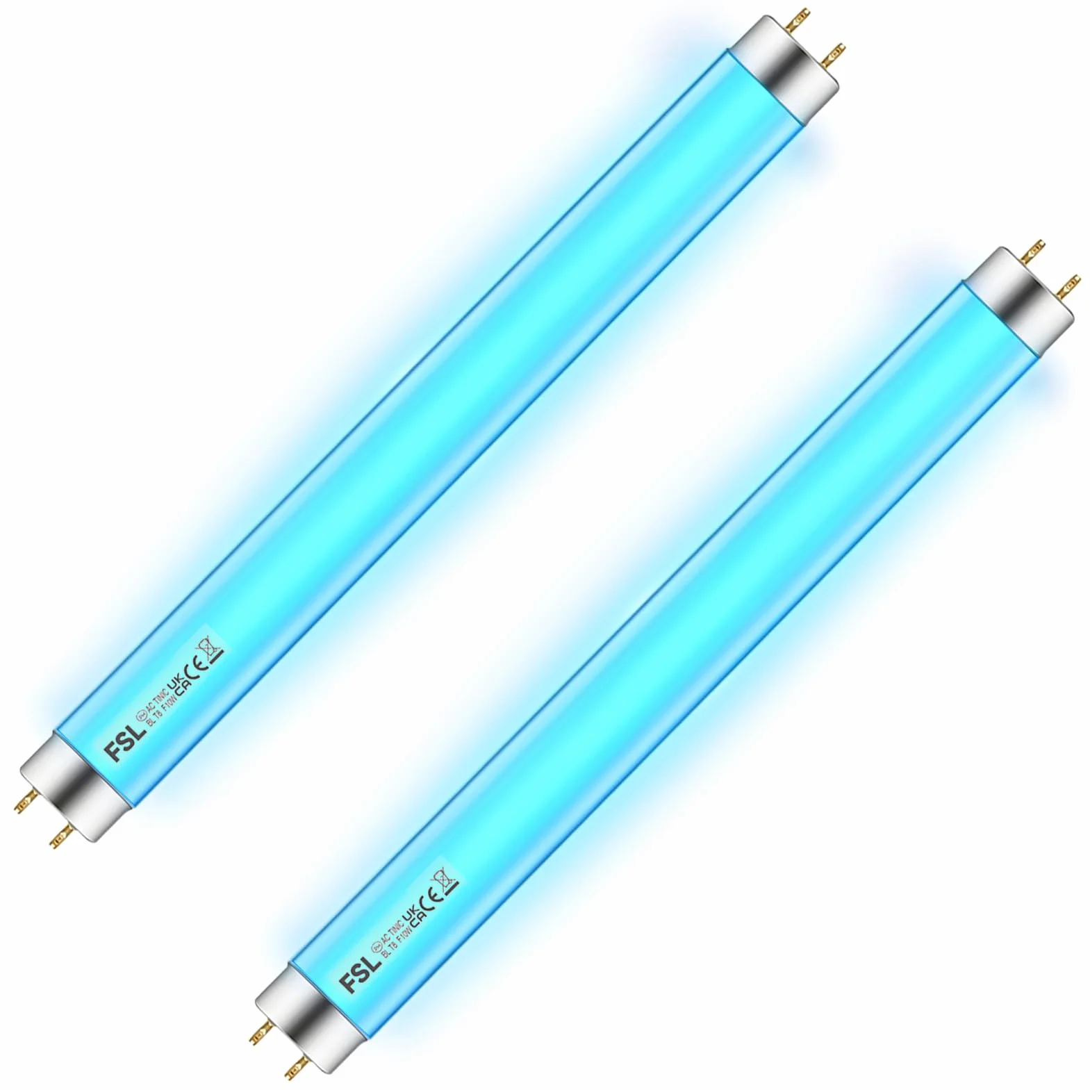 Tubos UV 365 nm 34,5 cm Repuesto para Lámpara Antimosquitos 20W Paquete 2 Unidades