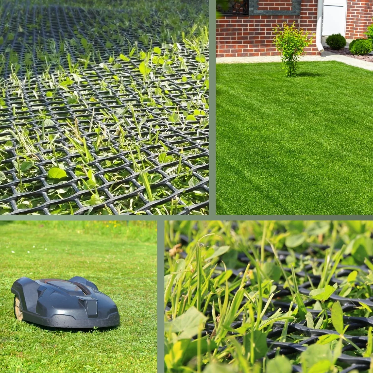 HaGa Rejilla protectora para césped 1,3 m x 10 m plástico transitable jardín