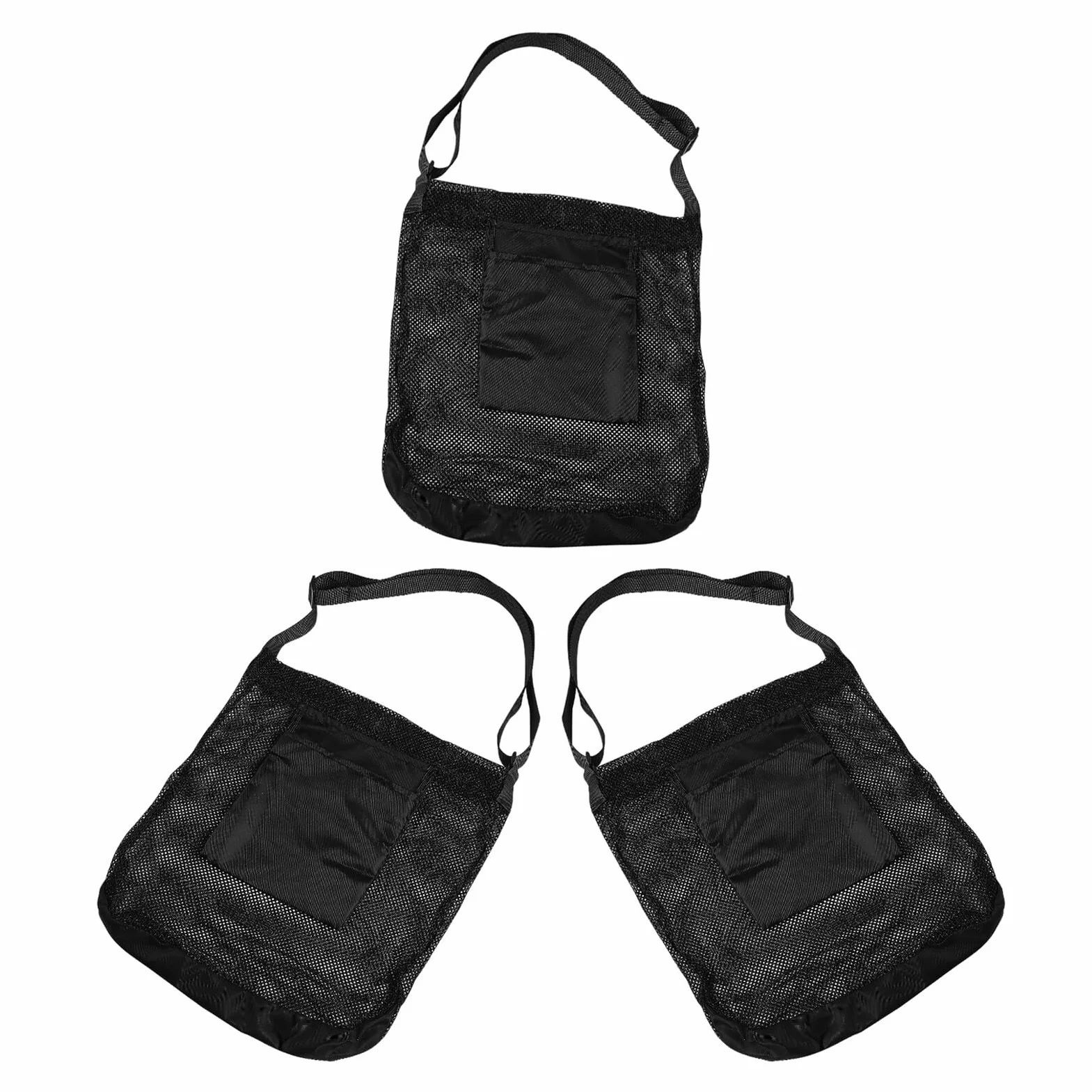 Bolsa Cruzada Para Recolección De Hongos Y Frutas 3 Unidades Para Jardín Manzanas Frutos Secos Hierbas Senderismo Malla Color Negro