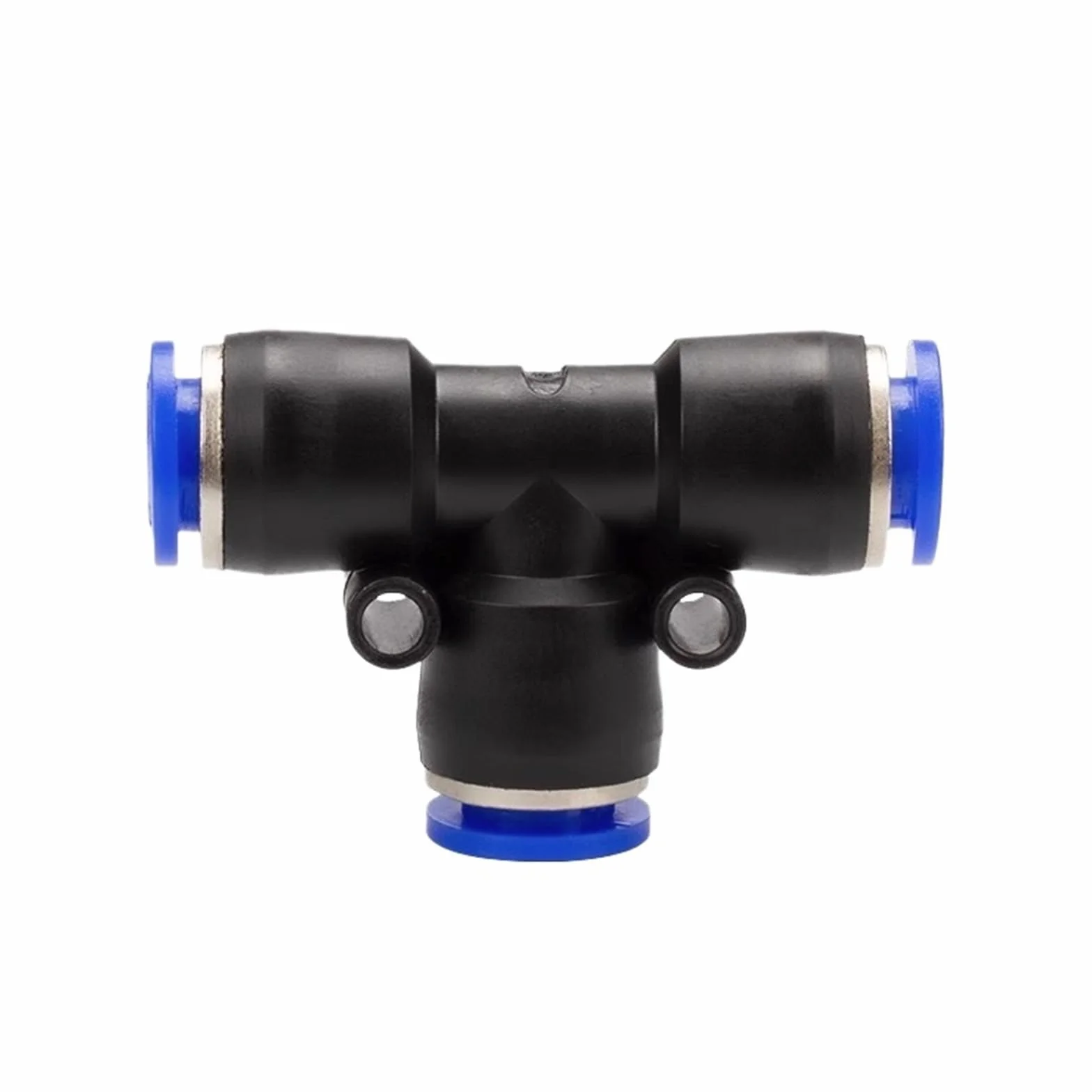 10PCS PE PEG Pneumatic Air Connector Quick Fitting Tee Reducer 3 Way T-shaped Pipe Hose Connector 4/6/8/10/12mm(PEG 12-8)
