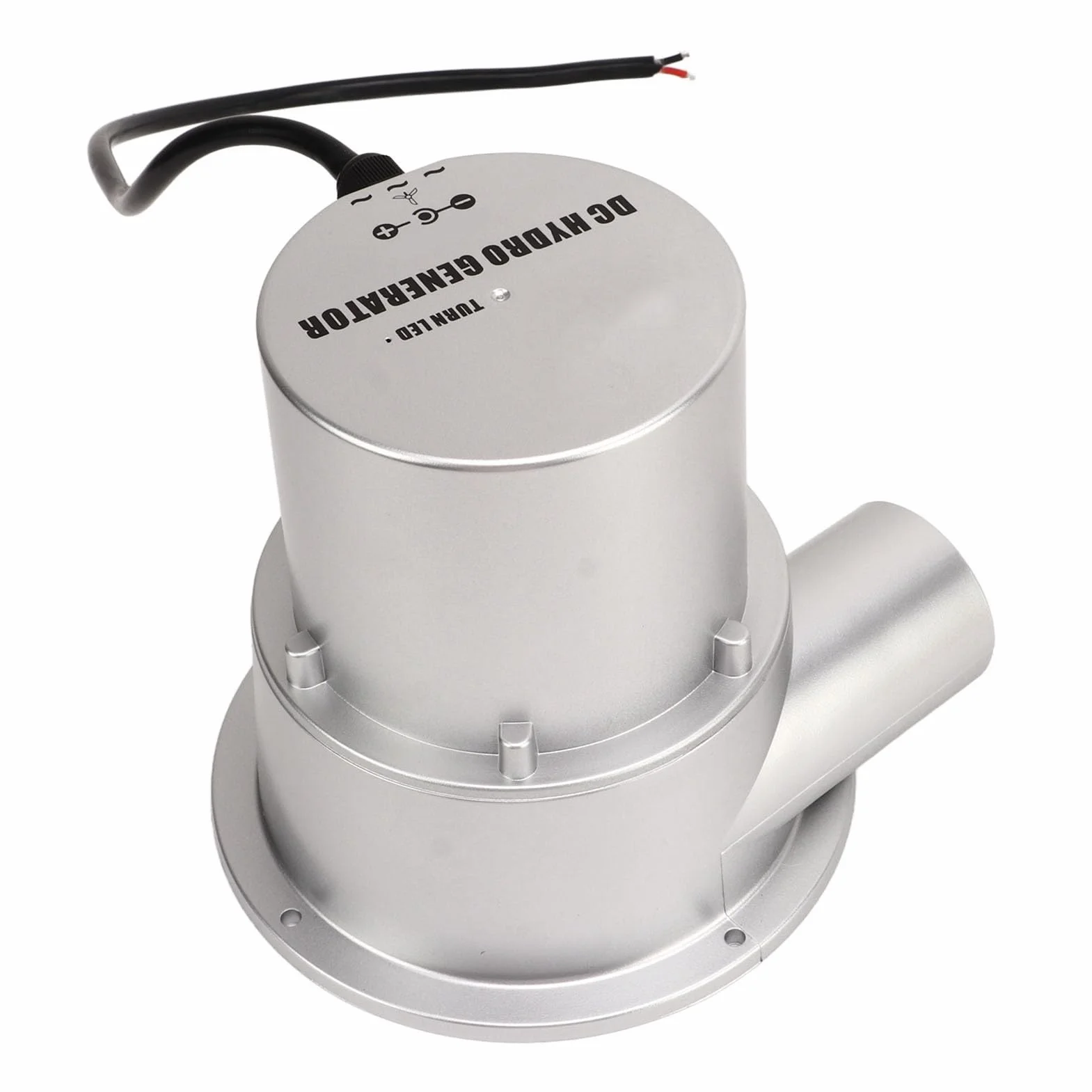 ciciglow Hidrogenador de Turbina de Agua Pequeña con Alta Eficiencia de Generación de Energía para Cargar Baterías de 12 V, Control Remoto Disponible, Material ABSDC (SJ18A)