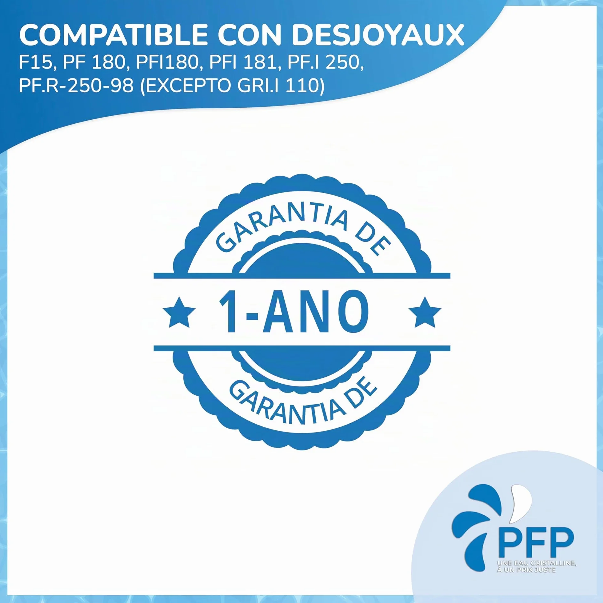 Bolsa filtrante para piscinas Desjoyaux 6 y 15 micras