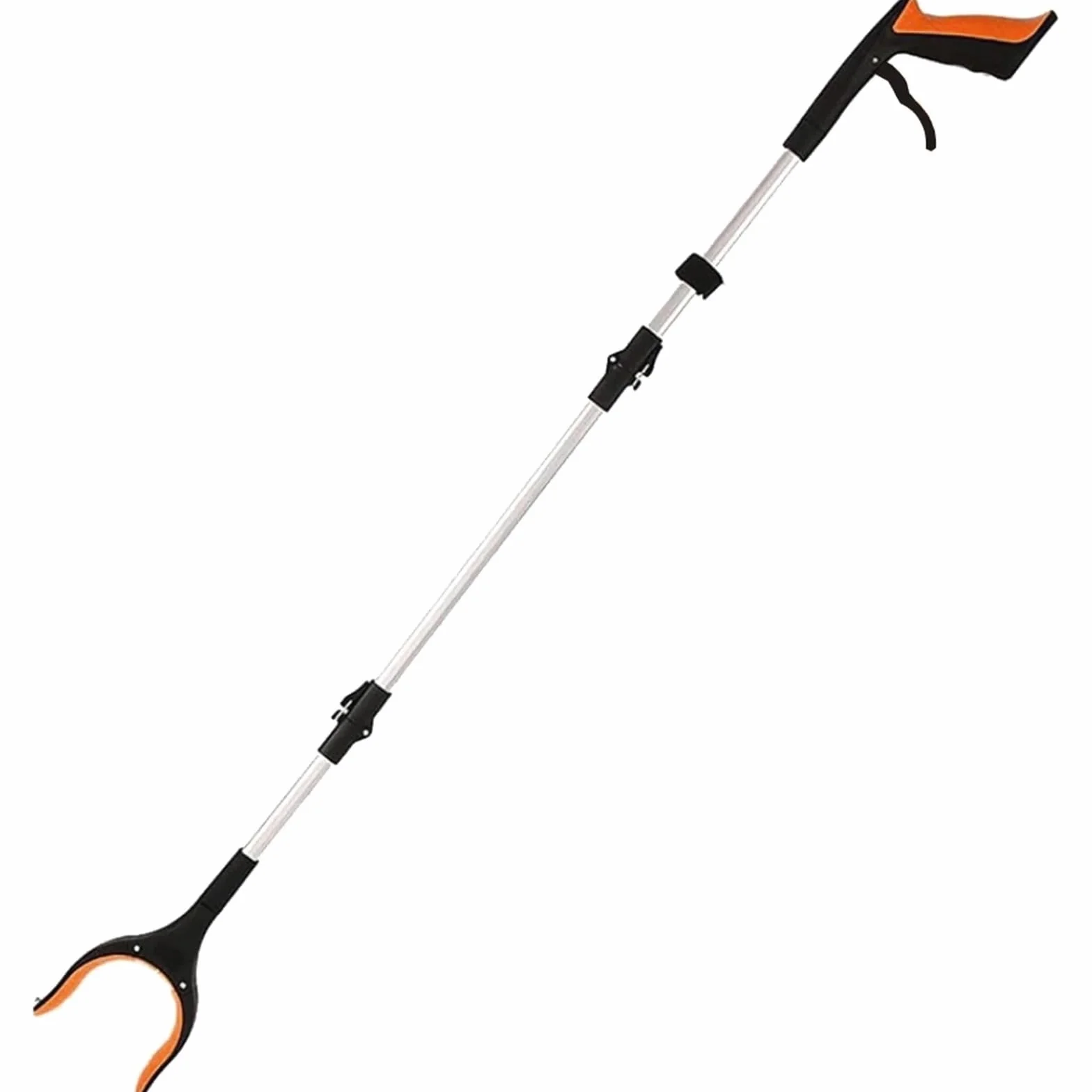 Recogedor Pinza Superior 2 uds Herramienta de Agarre de Alcance, agarradores Extra Largos de 43 "para Personas Mayores, agarrador de Basura Ligero y práctico con imanes(Orange)