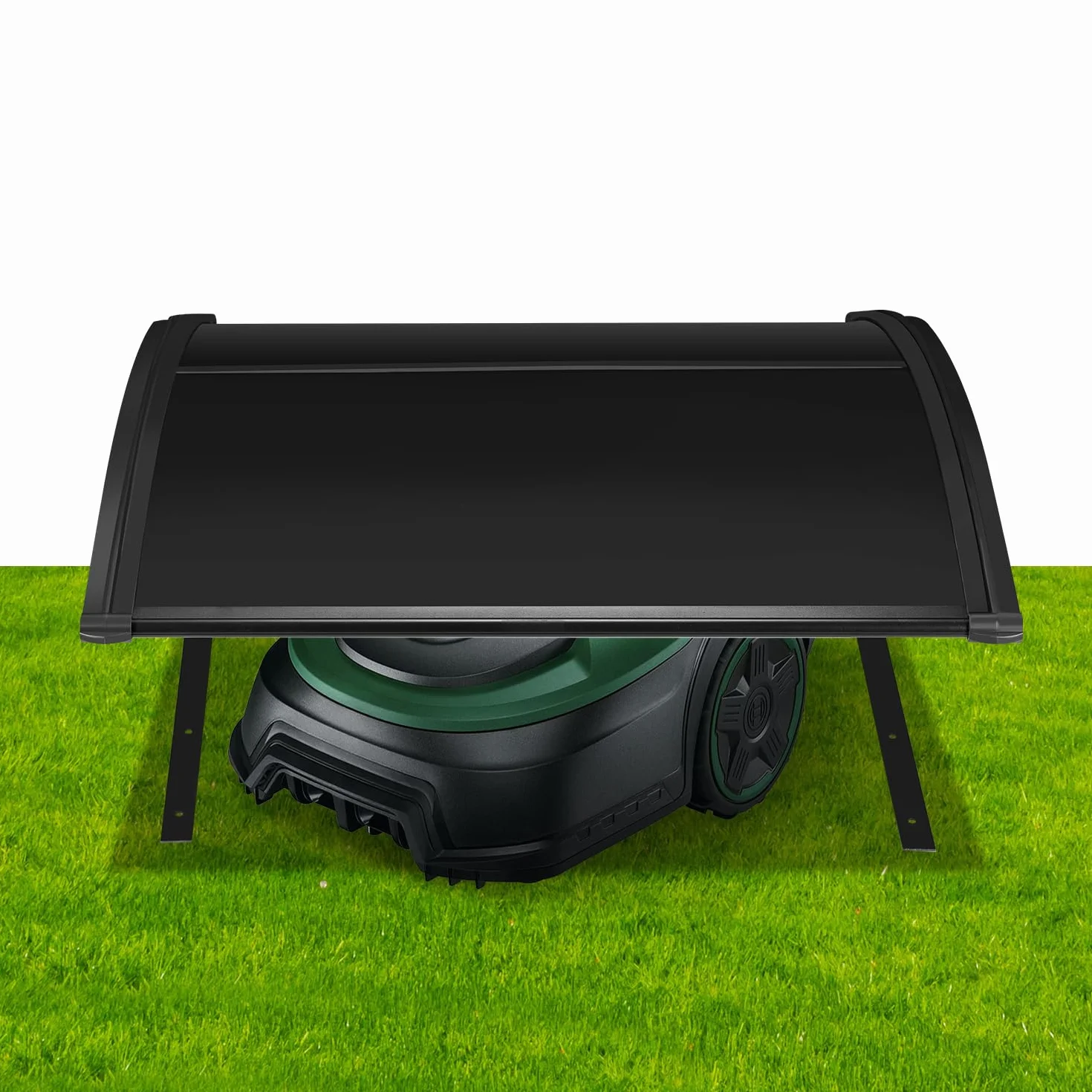 Garaje para robot cortacésped, garaje para robot cortacésped de plástico PP, casa resistente a la lluvia con protección UV para robot cortacésped, protección meteorológica para robot