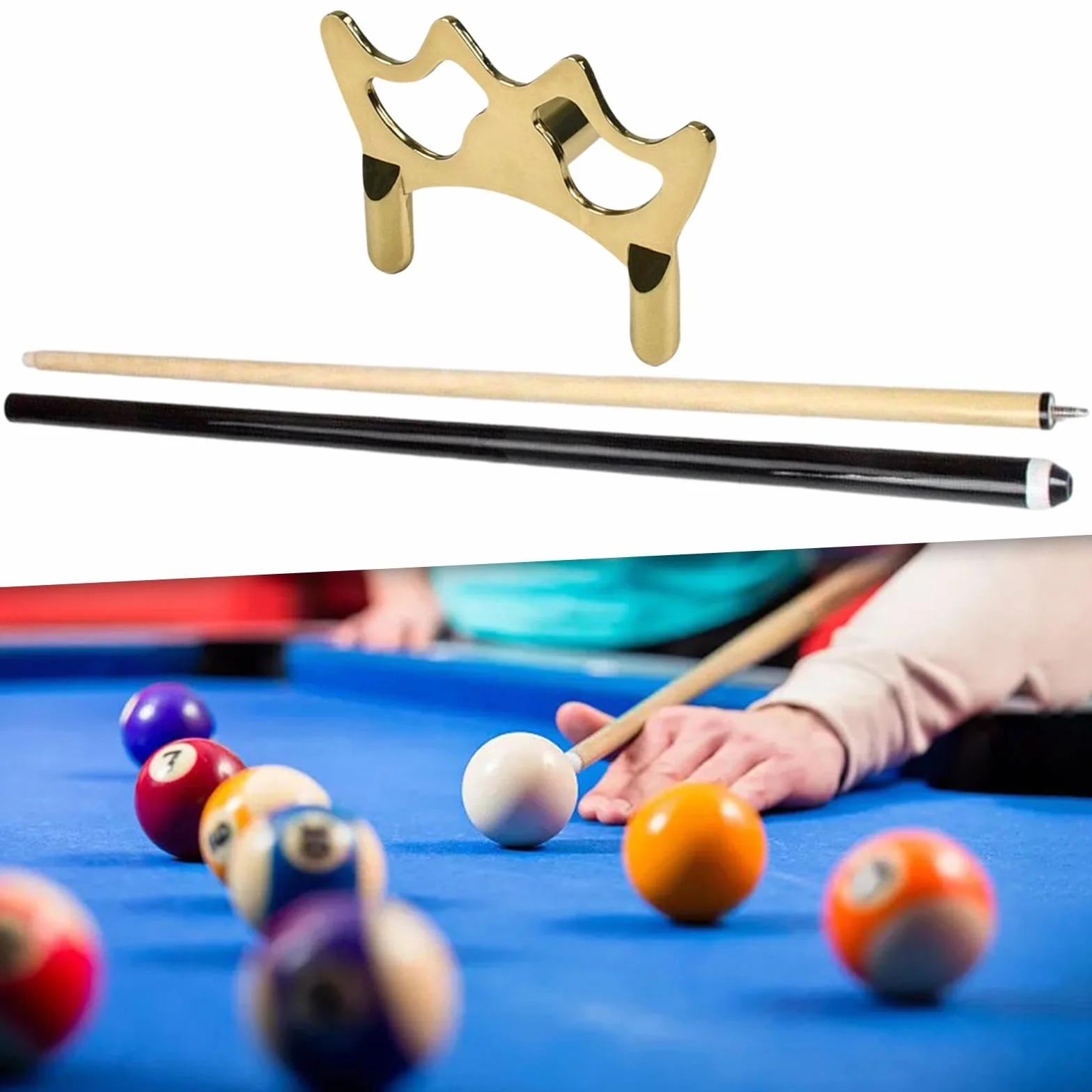 Juego de Palos de Puente para Billar, Madera de Entrenamiento de Competición