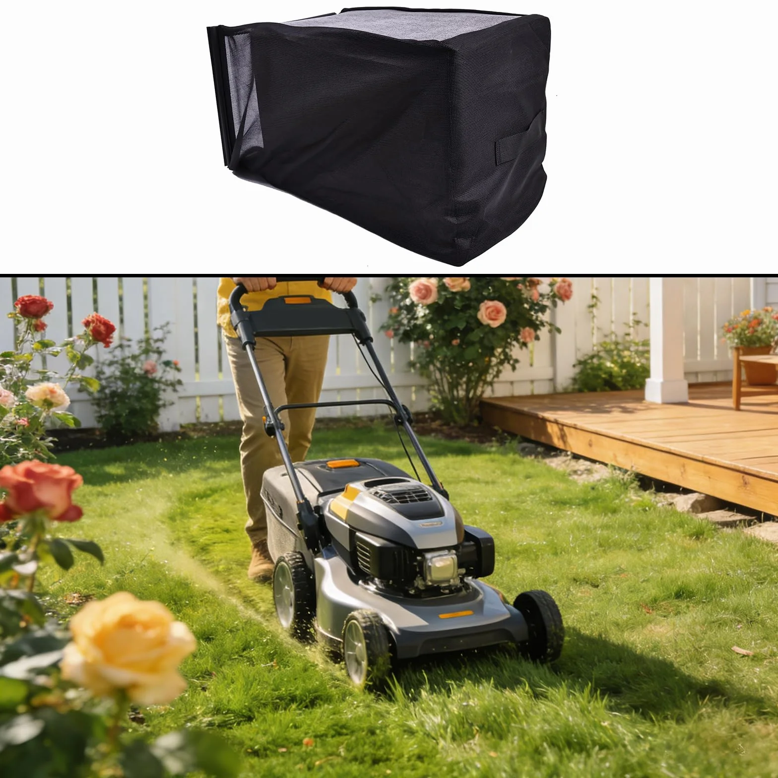 Bolsa de repuesto para recolector de césped para modelos específicos RY40LM01 RY40LM10 RY401013, equipo de corte de 20 pulgadas, herramienta de jardín de nailon resistente
