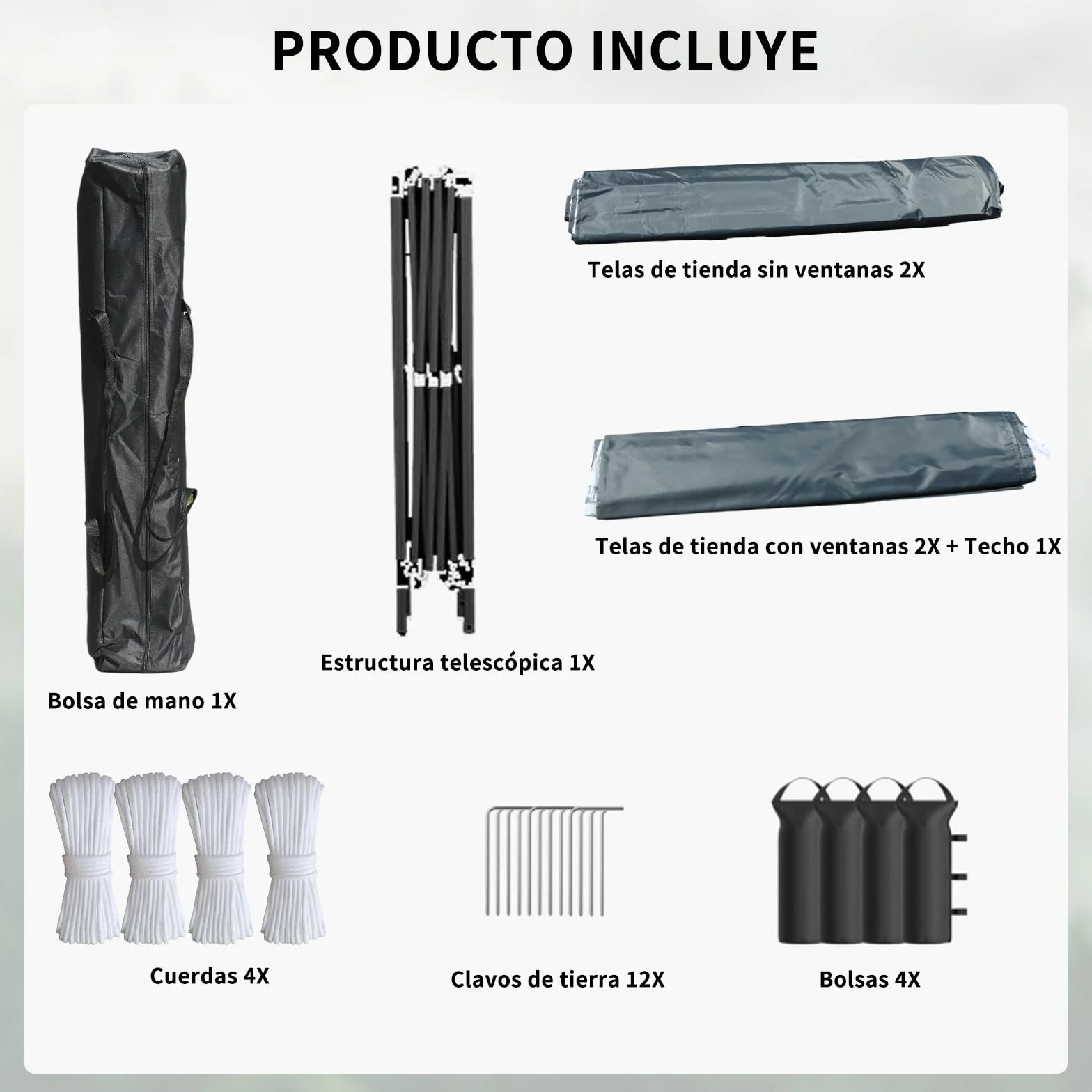ISE Carpa Plegable 3x3, pergolas de Jardin Robusto, Carpas para Exteriores con 4 Paredes pergolas de Laterales para Reception, Fiesta, Camping, Festival, Cerveza, Carpa Camping Gris