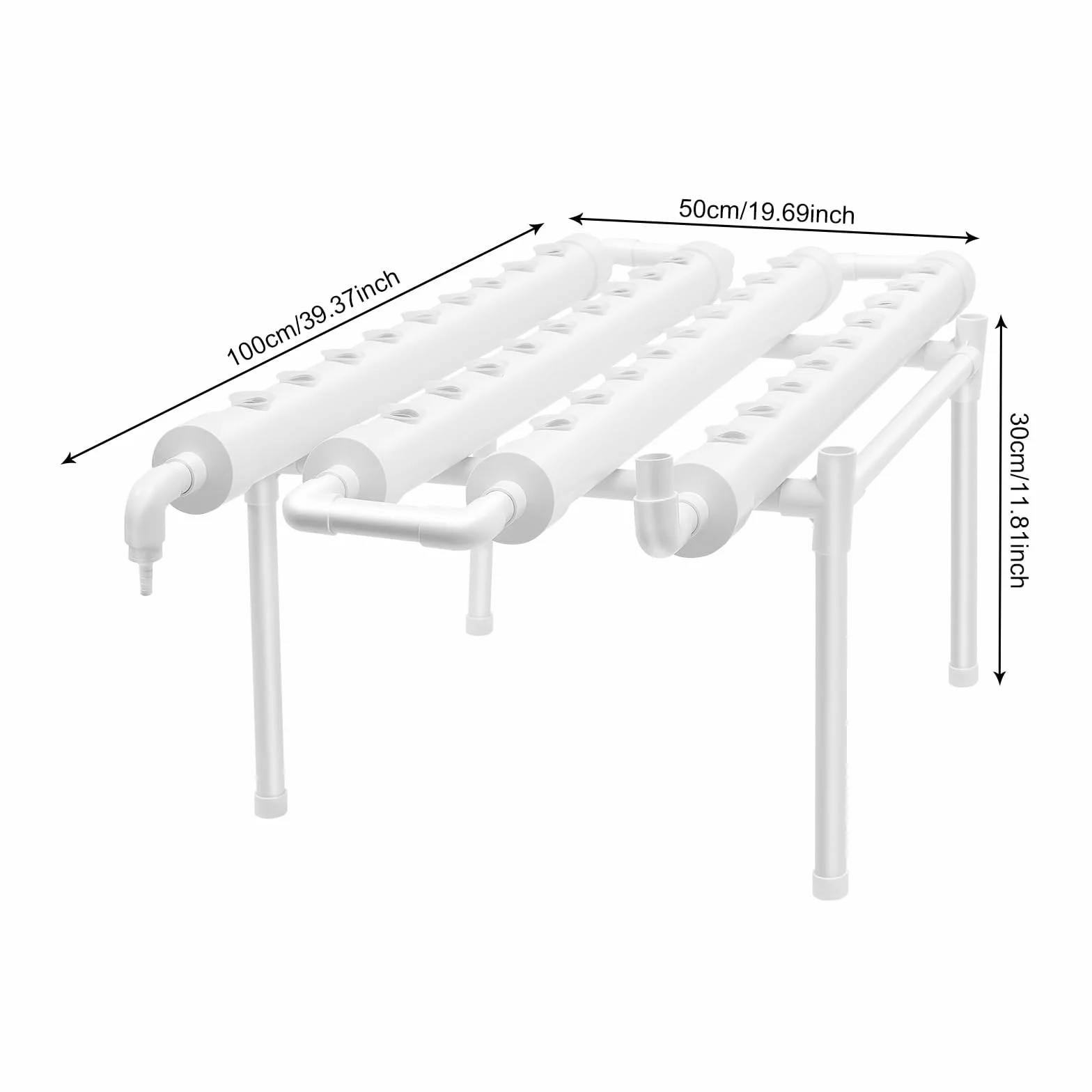 Kit de cultivo hidropónico Site de 36 ubicaciones, 4 tubos, sistemas de cultivo de plantas sin tierra, sistemas de cultivo de plantas sin tierra, juegos de cultivo hidropónico con bomba de