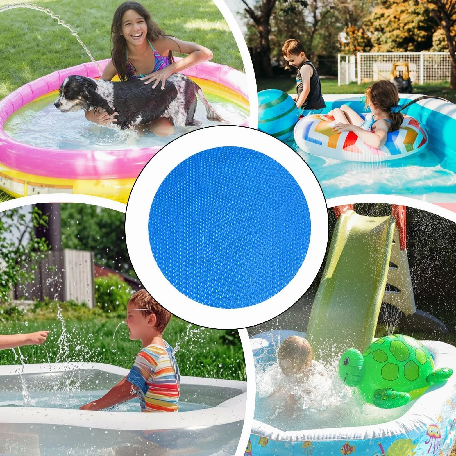 Manta Solar para Piscina Escudo Térmico Reforzado Cubierta Recortable Alta Resistencia
